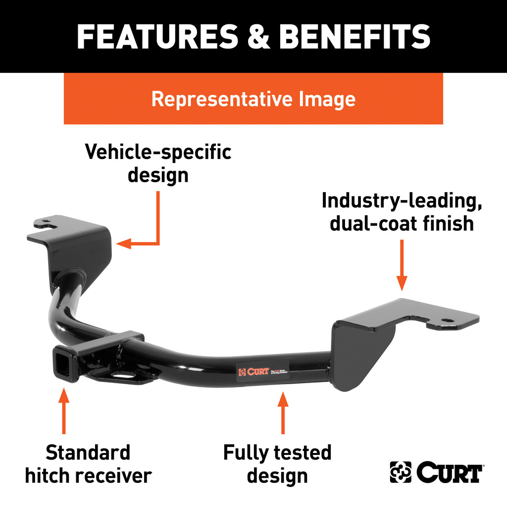 CURT Class 1 Trailer Hitch 1 1 4 Receiver Select Honda Accord