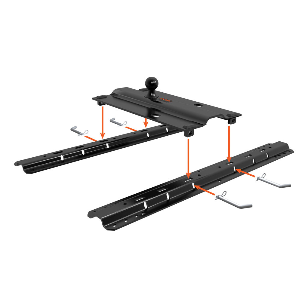 CURT Bent Plate 5th Wheel Rail Gooseneck Hitch #16055