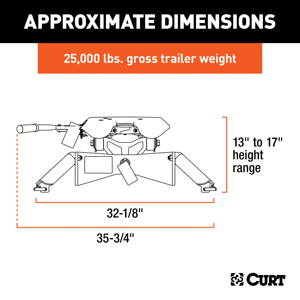 CURT A25 5th Wheel Hitch #16180