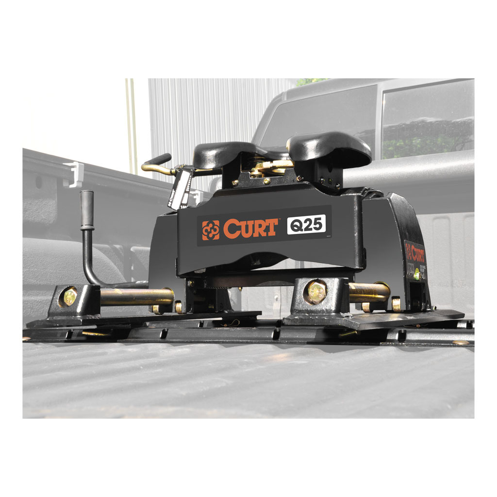 CURT Q25 5th Wheel Hitch with Roller & Rails #16666