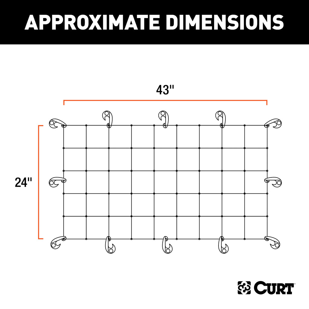 CURT 43" x 24" Cargo Net #18202