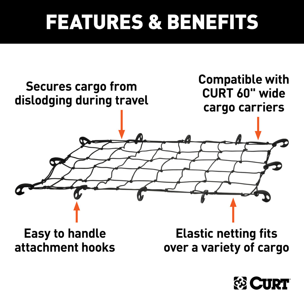 CURT 43″ x 24″ Cargo Net #18202 | Ron's Toy Shop