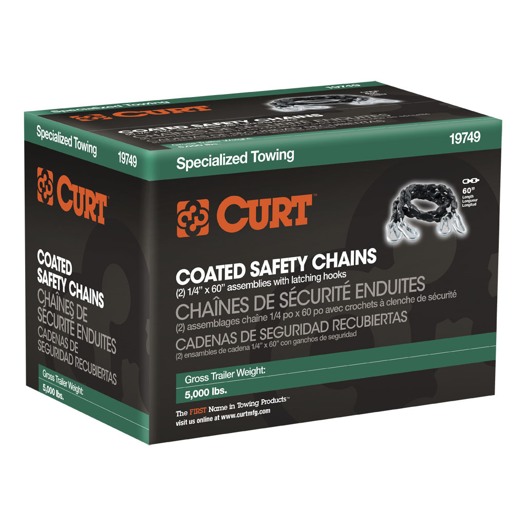 CURT Vinyl-Coated Safety Chains #19749