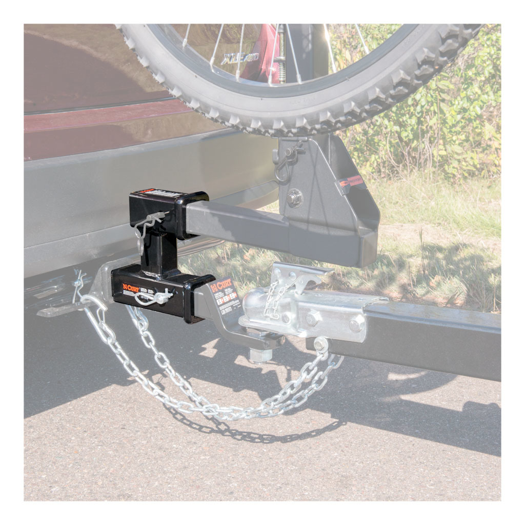 YITAMOTOR Dual Receiver Extender Trailer Towing Hitch Extension Bicycle Extender GTW- 4000 lb. 