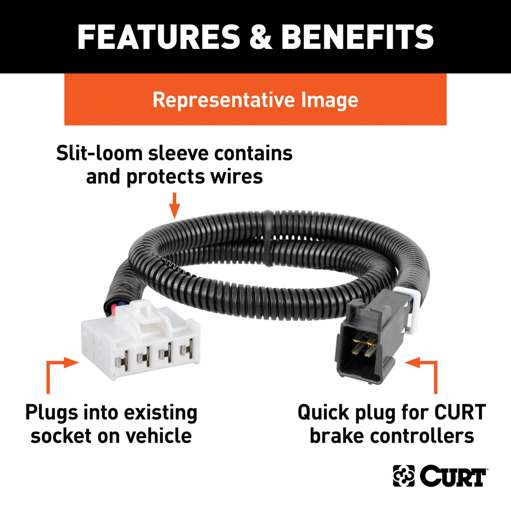 CURT Trailer Brake Controller Harness #51312