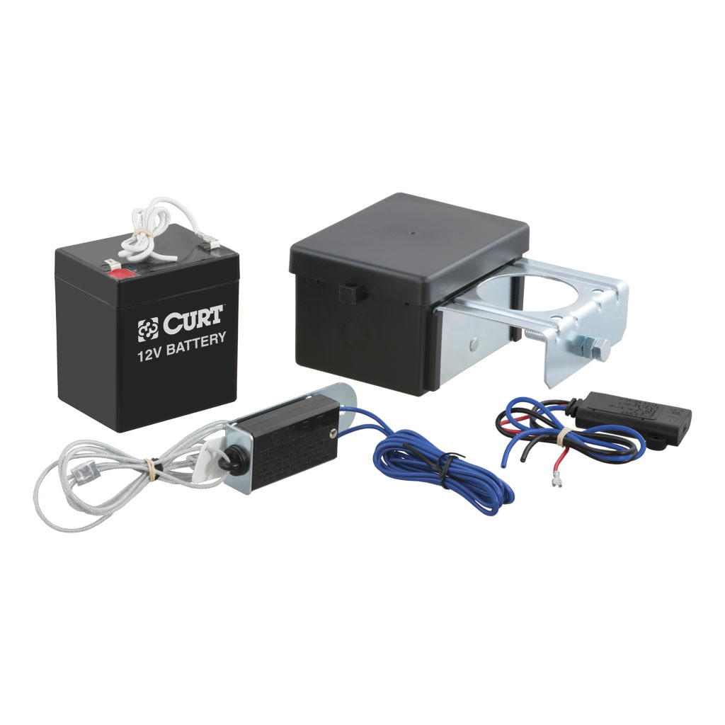 Curt 52044 Push-to-Test Breakaway Kit with Top-Load Battery