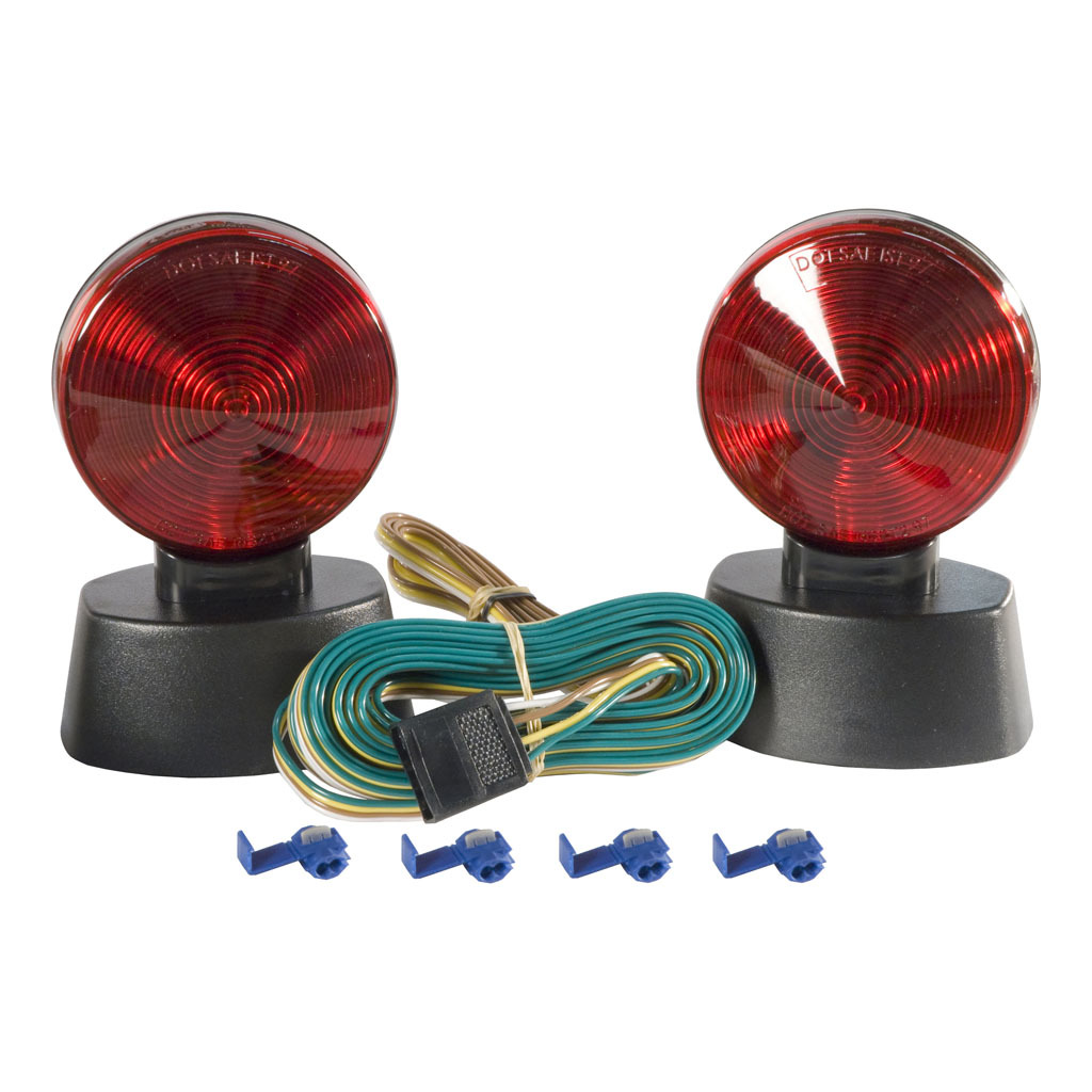Magnetic Base Set of Two Car or RV Towing Lights Truck Trailer