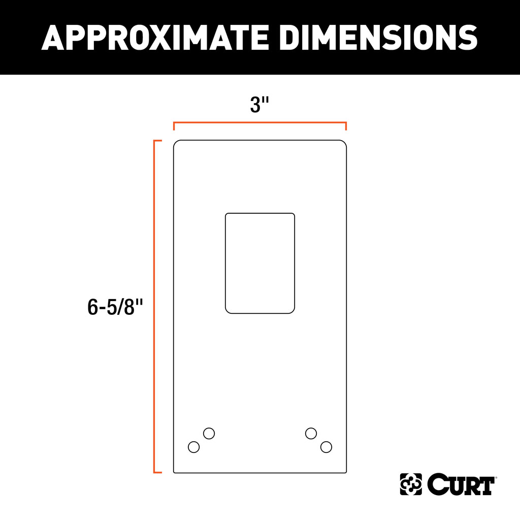 CURT Connector Bracket Mount for 7-Way Bracket (Packaged) #57202