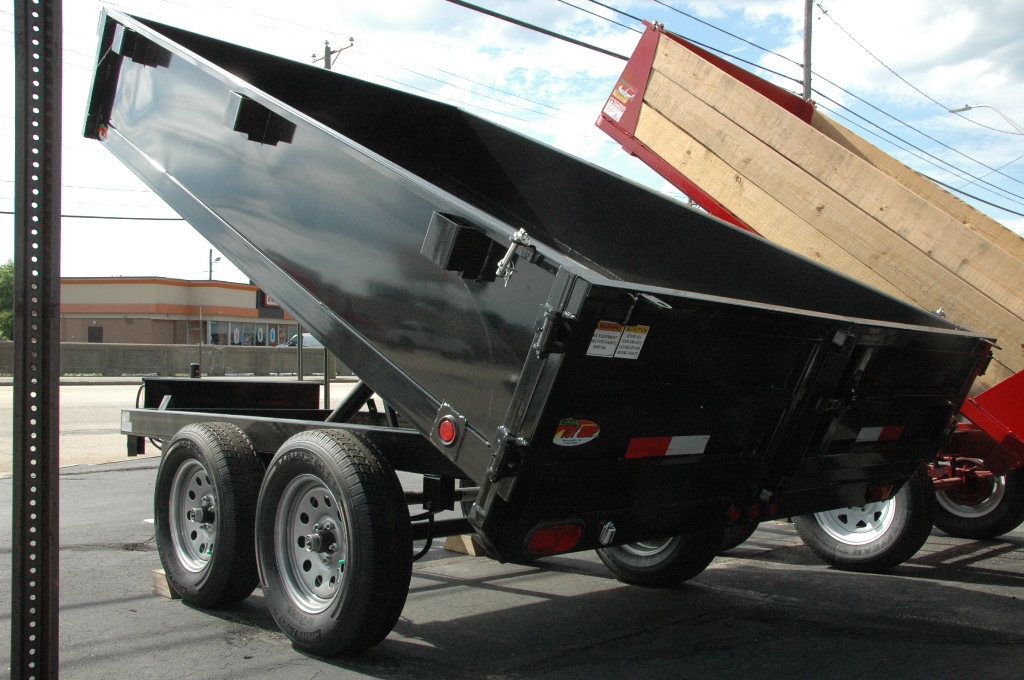 Dump Trailer 6'x10' BLACK Griffin Deck Over - 7K GVWR