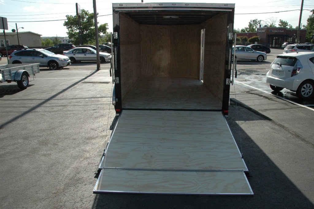 Enclosed Cargo Trailer 7'x14'+2'V 2 Tone RAMP Covered Wagon