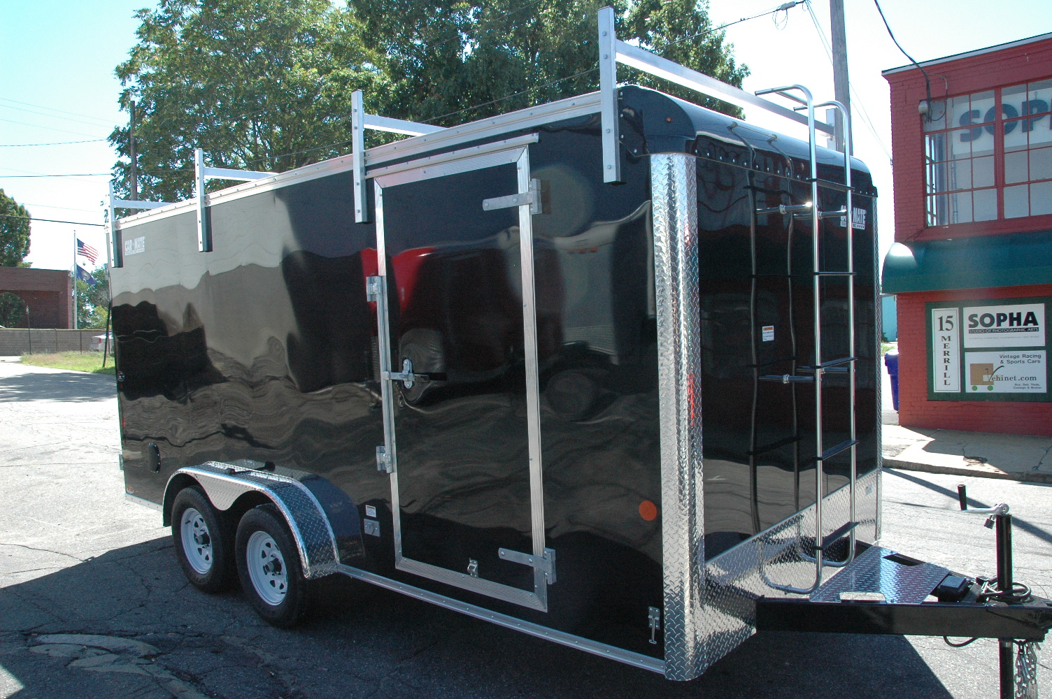 CarMate Enclosed Contractor Trailer 7'x16' BARN Door 7' Interior Height