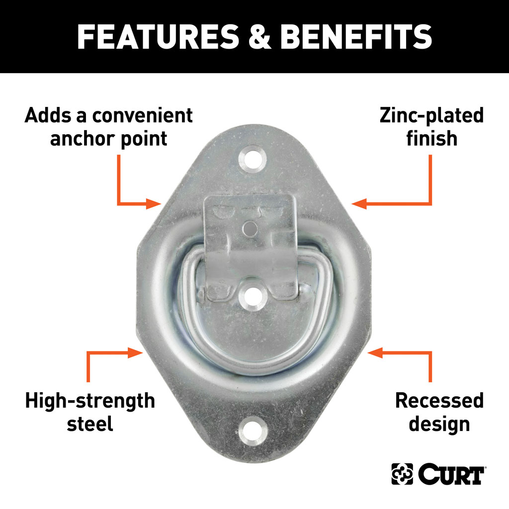 trunk floor factory tie-downs metal ring hook get loose and caused