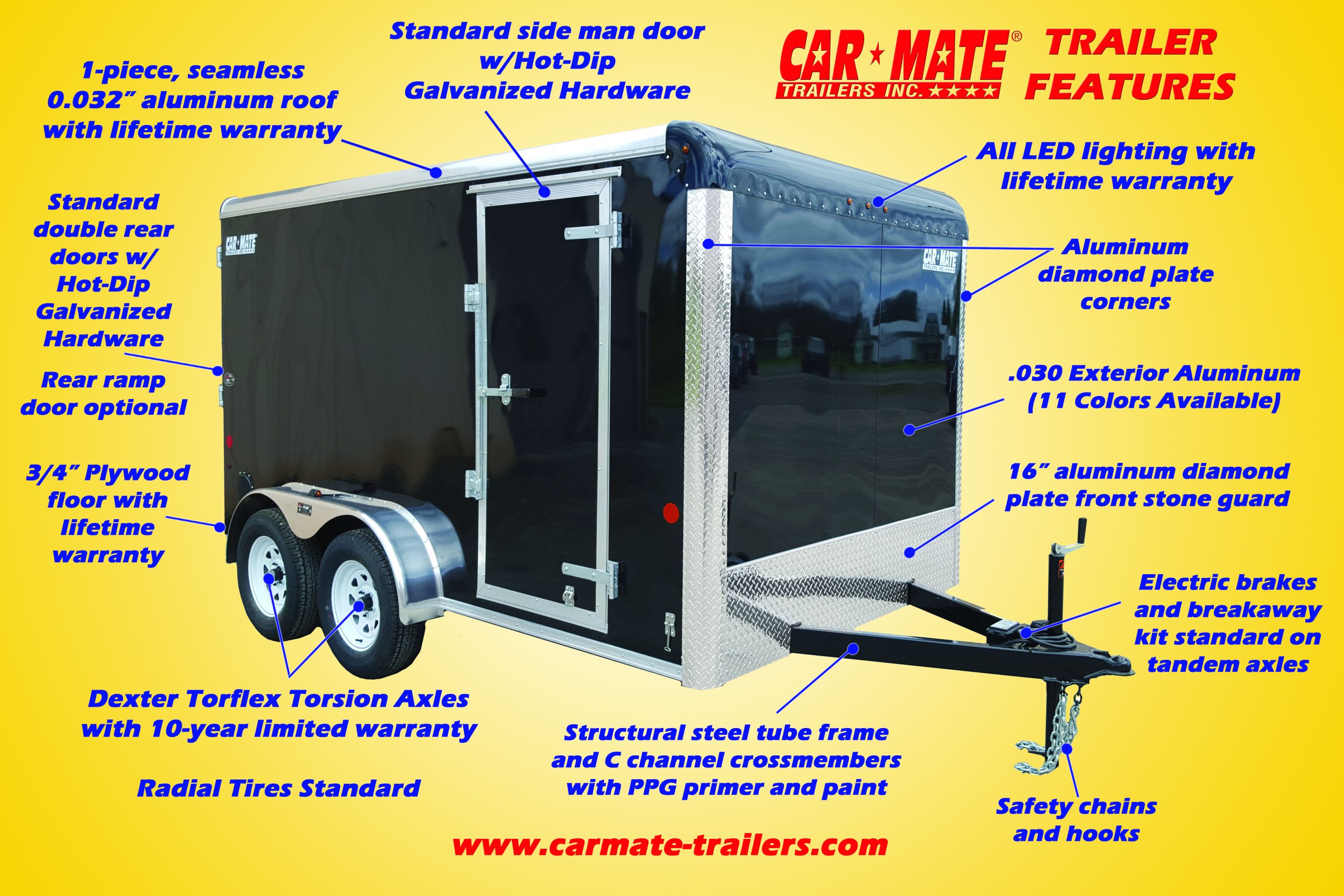 car mate trailer features