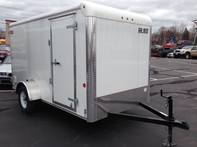 Enclosed Cargo Trailer 6'x12' WHITE BARN