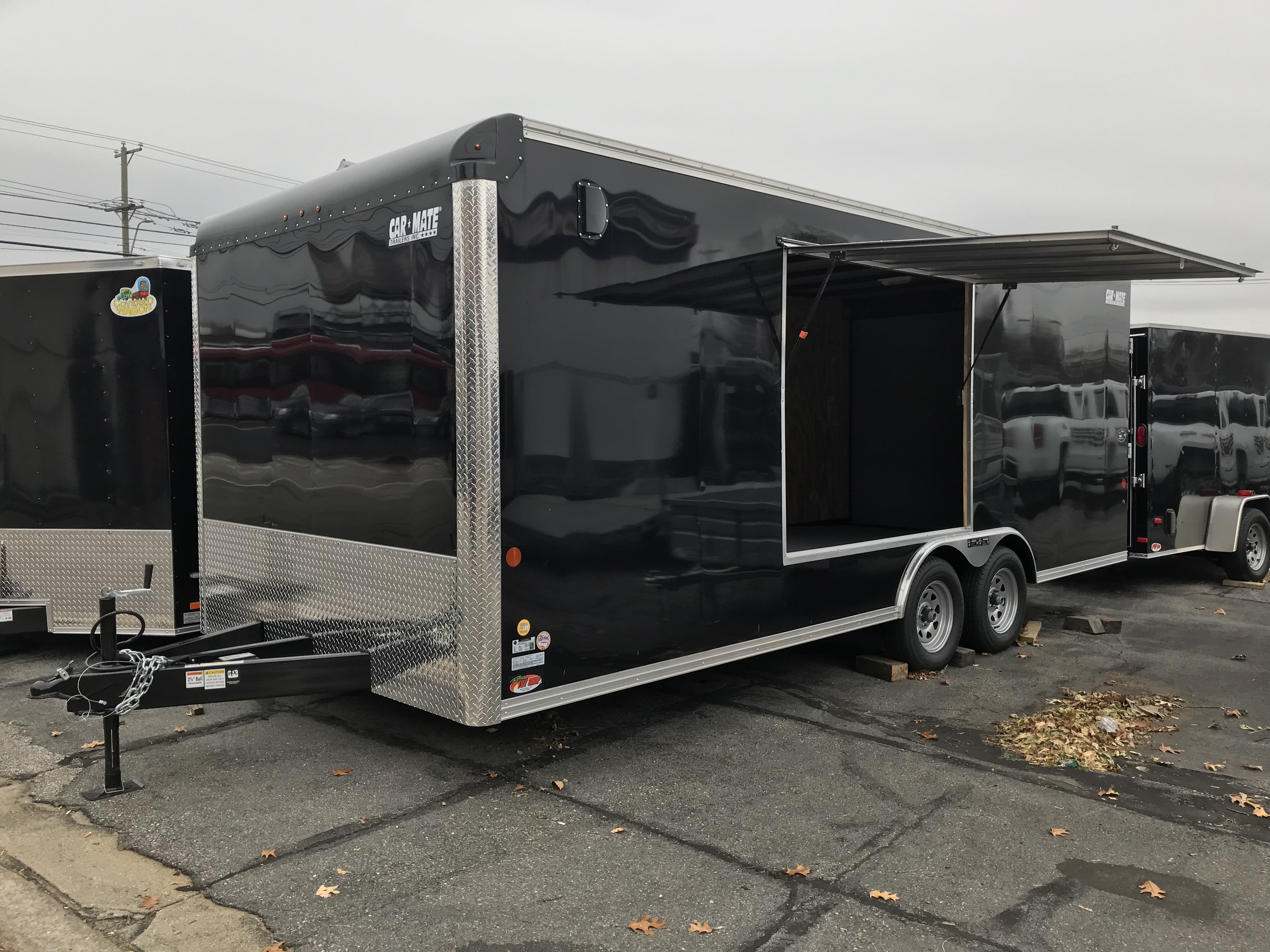 Enclosed Car Hauler Trailer 8.5'x20' BLACK Car Mate Custom