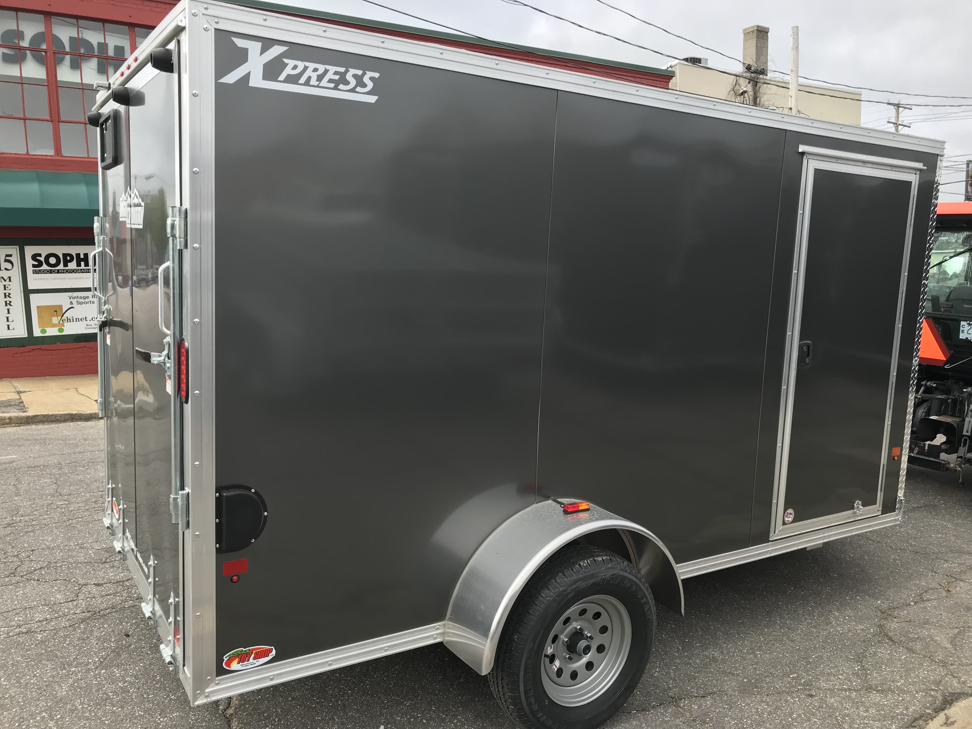 Enclosed Cargo Trailer 6'x12' CHARCOAL RAMP High Country Aluminum