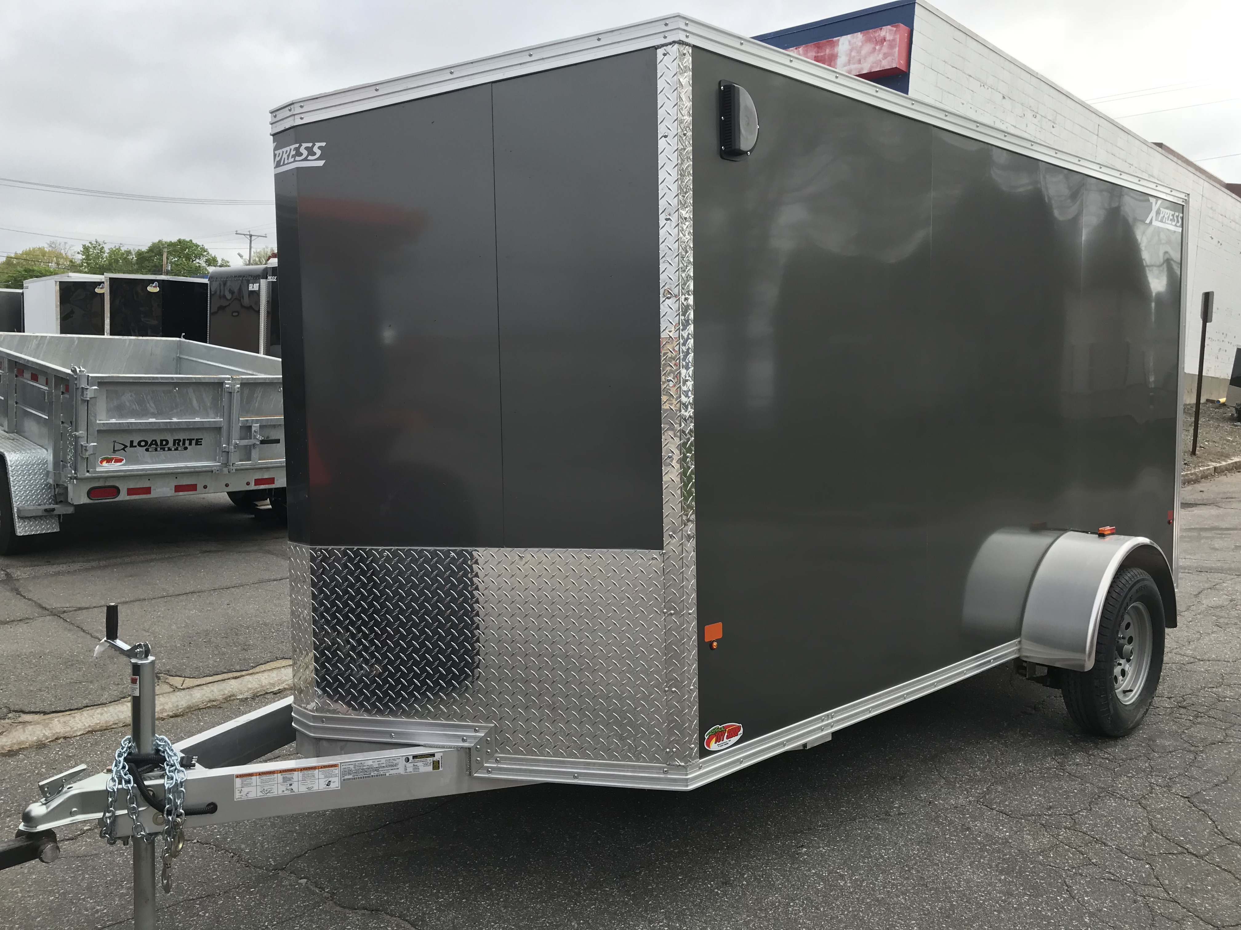 Enclosed Cargo  Trailer  6 x12  CHARCOAL RAMP High Country 