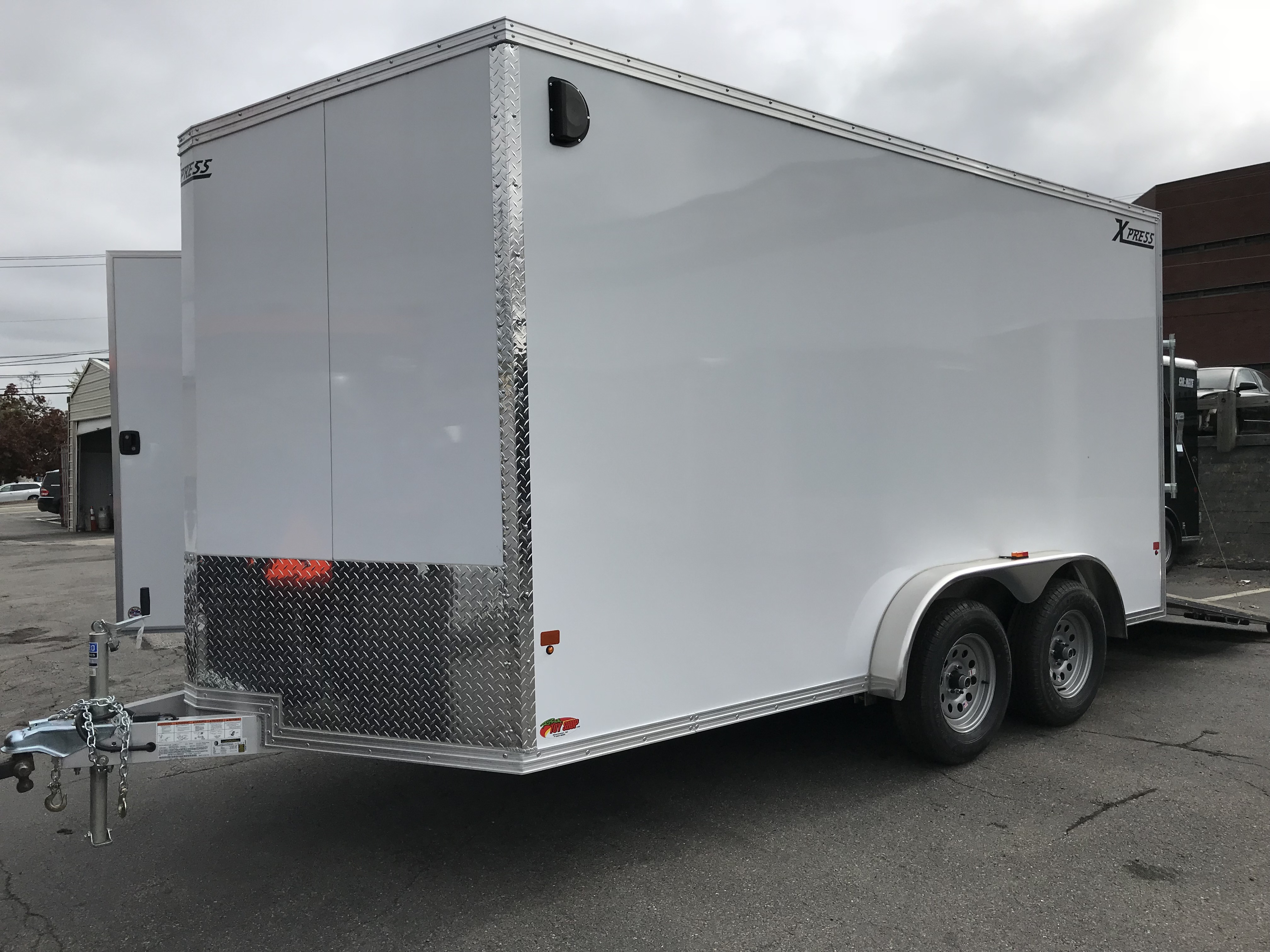 Enclosed Cargo Trailer 7.5’x14' WHITE RAMP High Country Aluminum.
