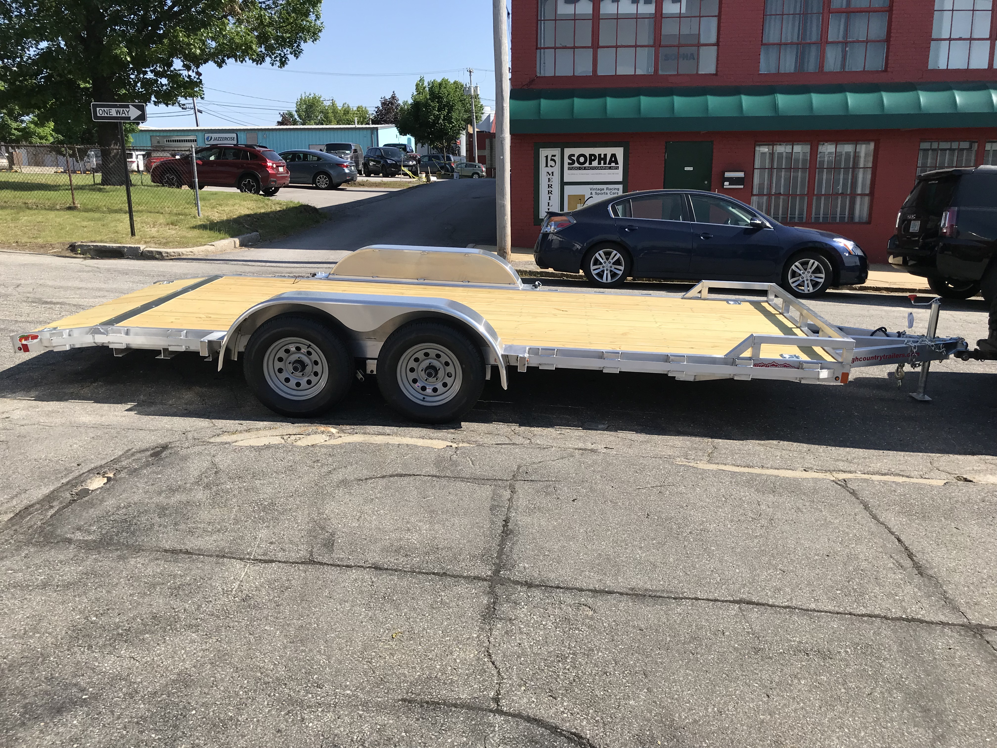 80"x18' High Country Aluminum Open Car Hauler Trailer w/pressure treated deck