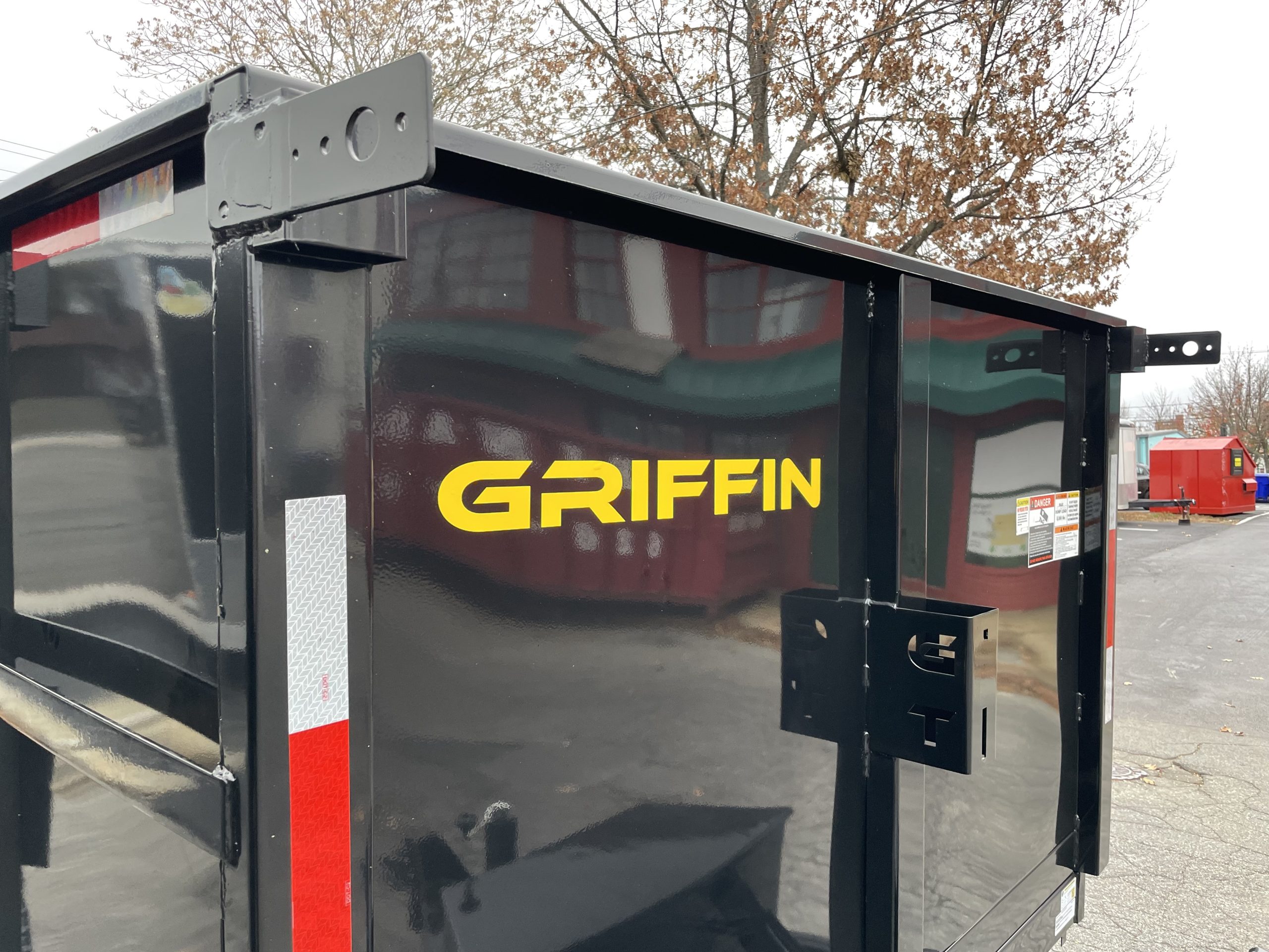 Griffin Dump Trailer 83"x12' BLACK High Sides 12000 Gvwr w/ Tarp
