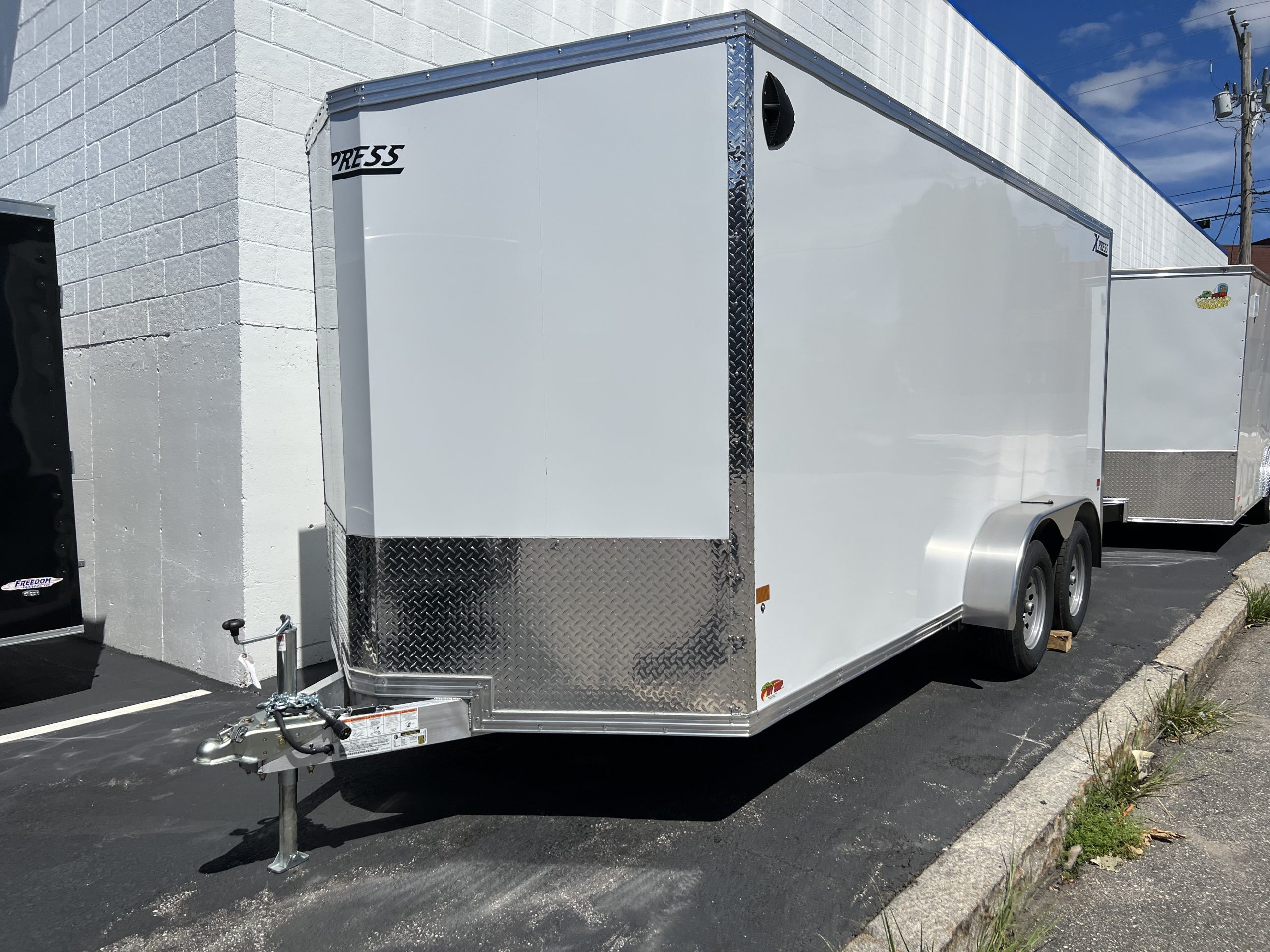 Enclosed Cargo Trailer 7'x16' WHITE RAMP High Country Aluminum