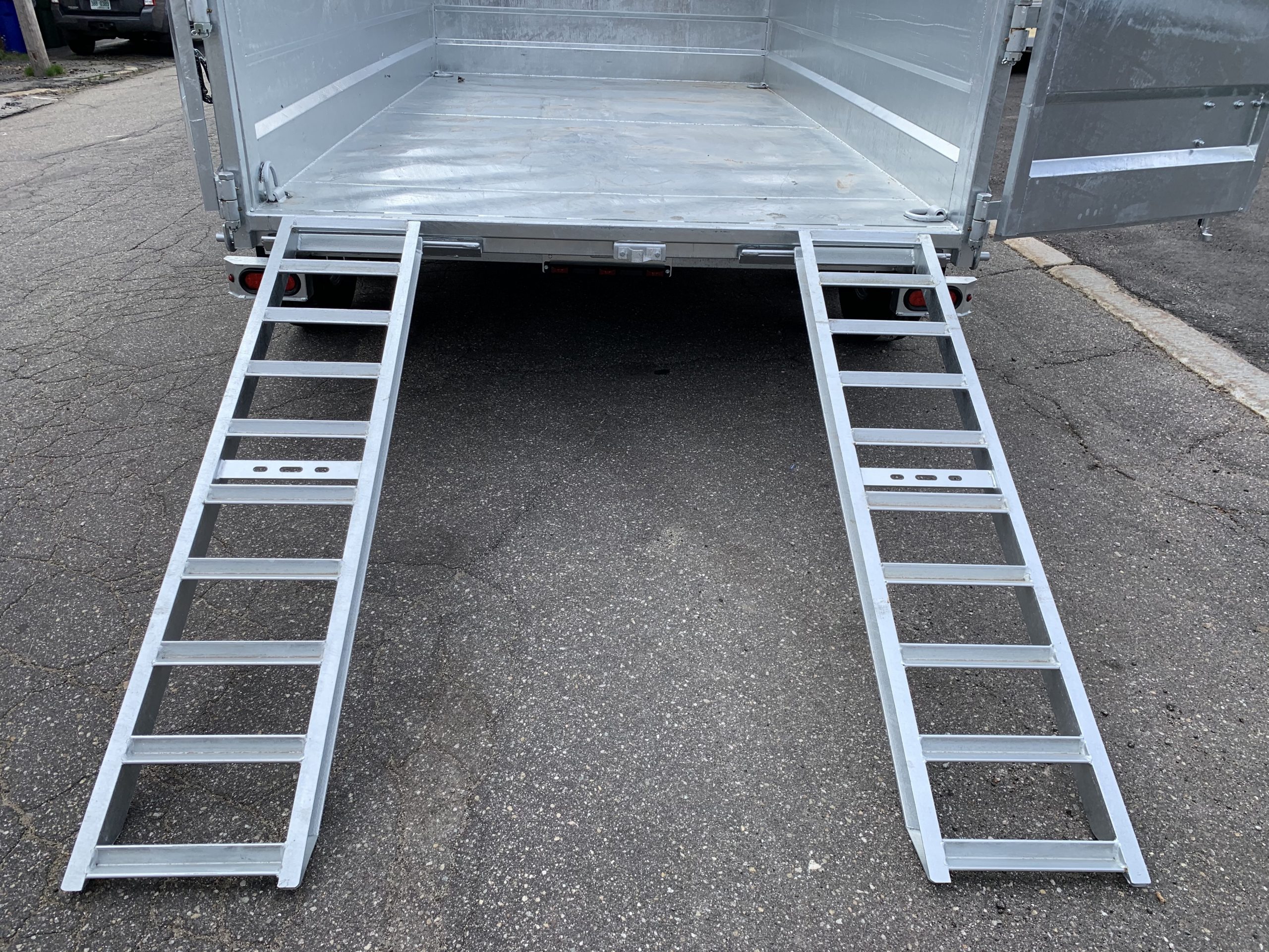 Dump Trailer 82"x12' GALV K-Trail - Telescopic Cylinder - Ramps - 14k GVWR