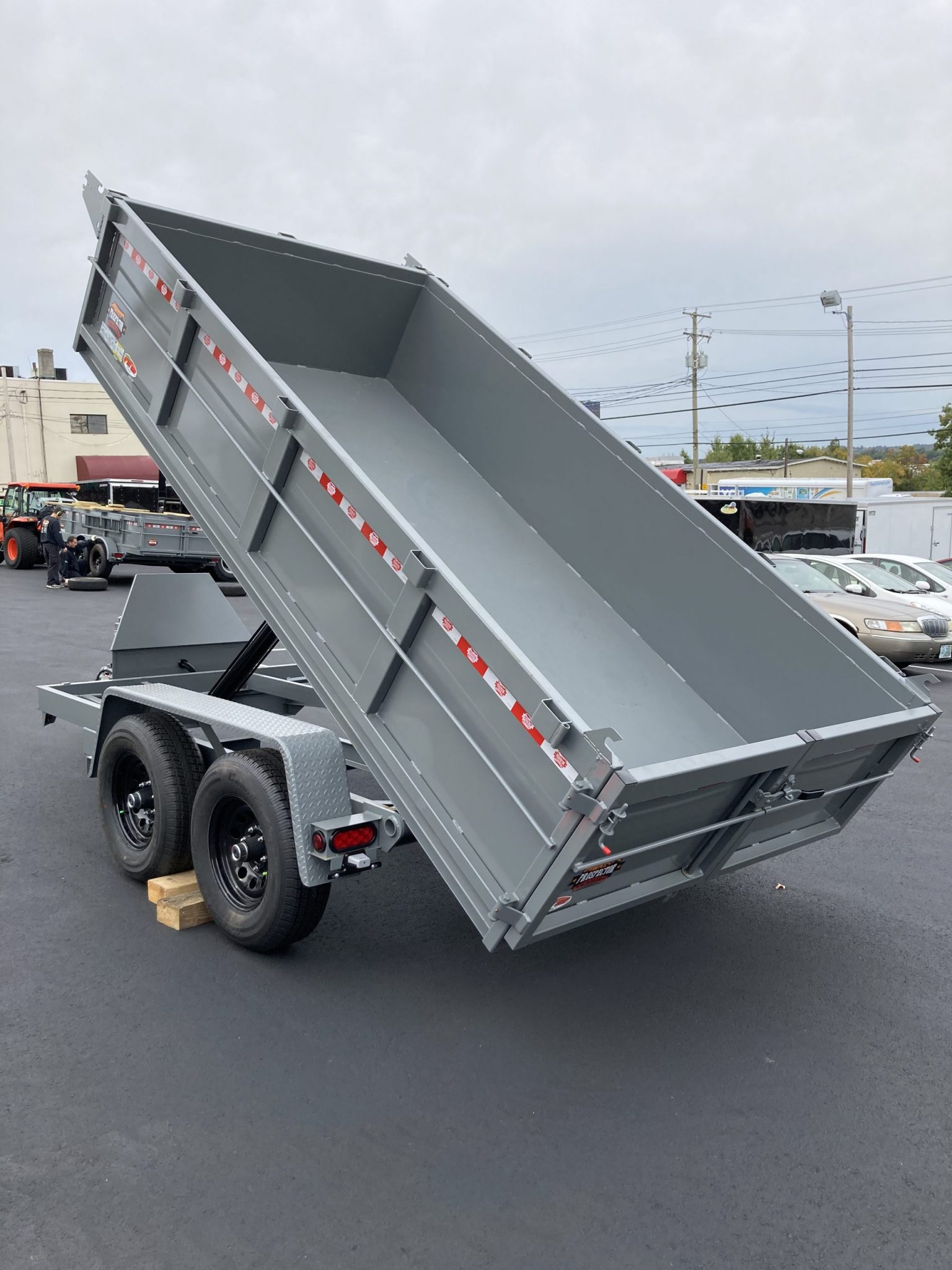 Dump Trailer 6’x10′ Gray Covered Wagon 10K GVWR Ron's Toy Shop, Inc.