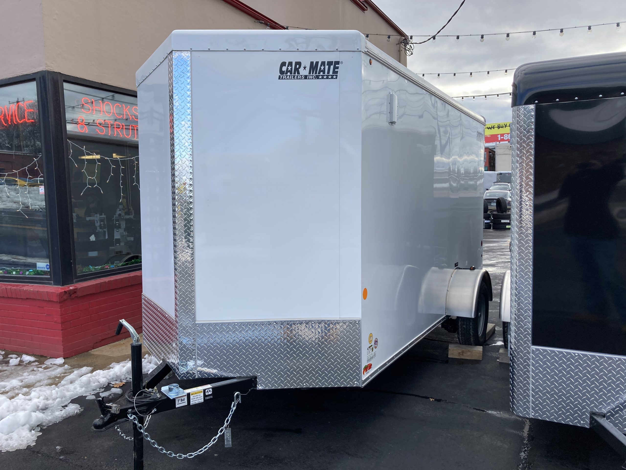 Enclosed Cargo Trailer 6'x12'+2'V Wht RAMP