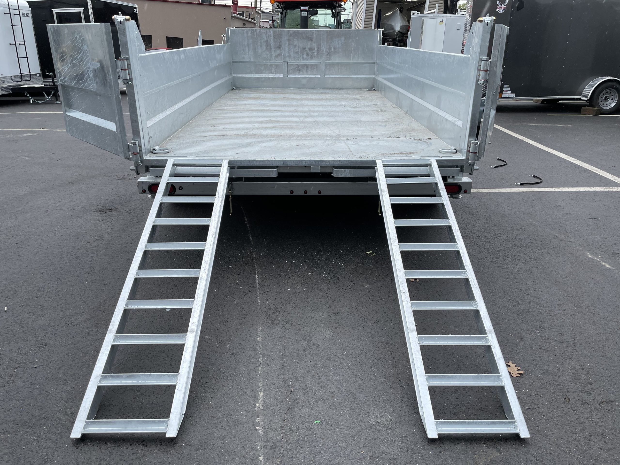 Dump Trailer 80"x14' Galvanized K-Trail 14,000 Gvwr