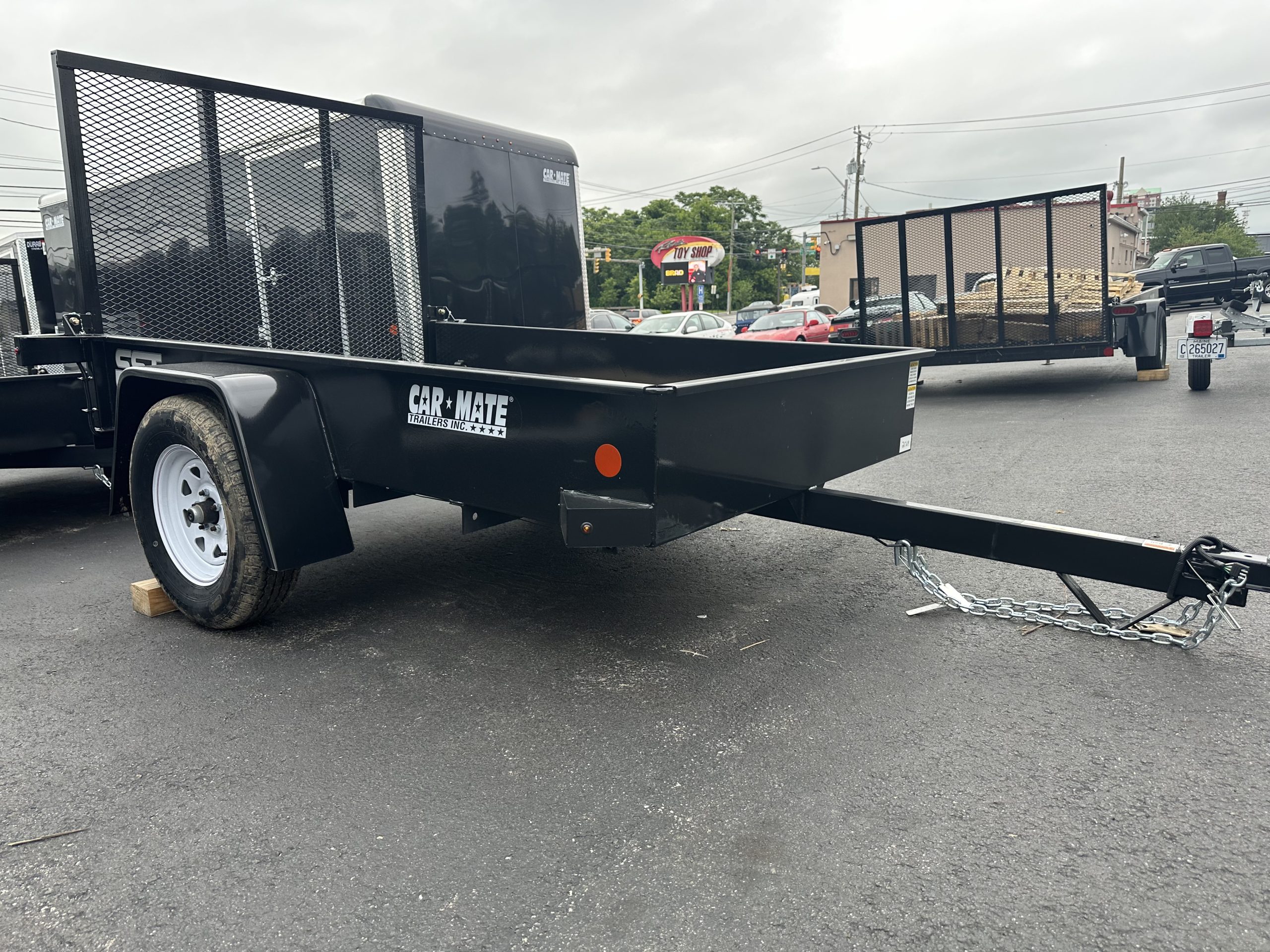 Utility Trailer 5' X 8' Solid Sided Car Mate w/Gate