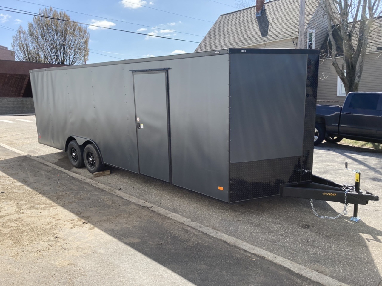 Covered Wagon Trailers 8.5 x 24 Charcoal Ramp