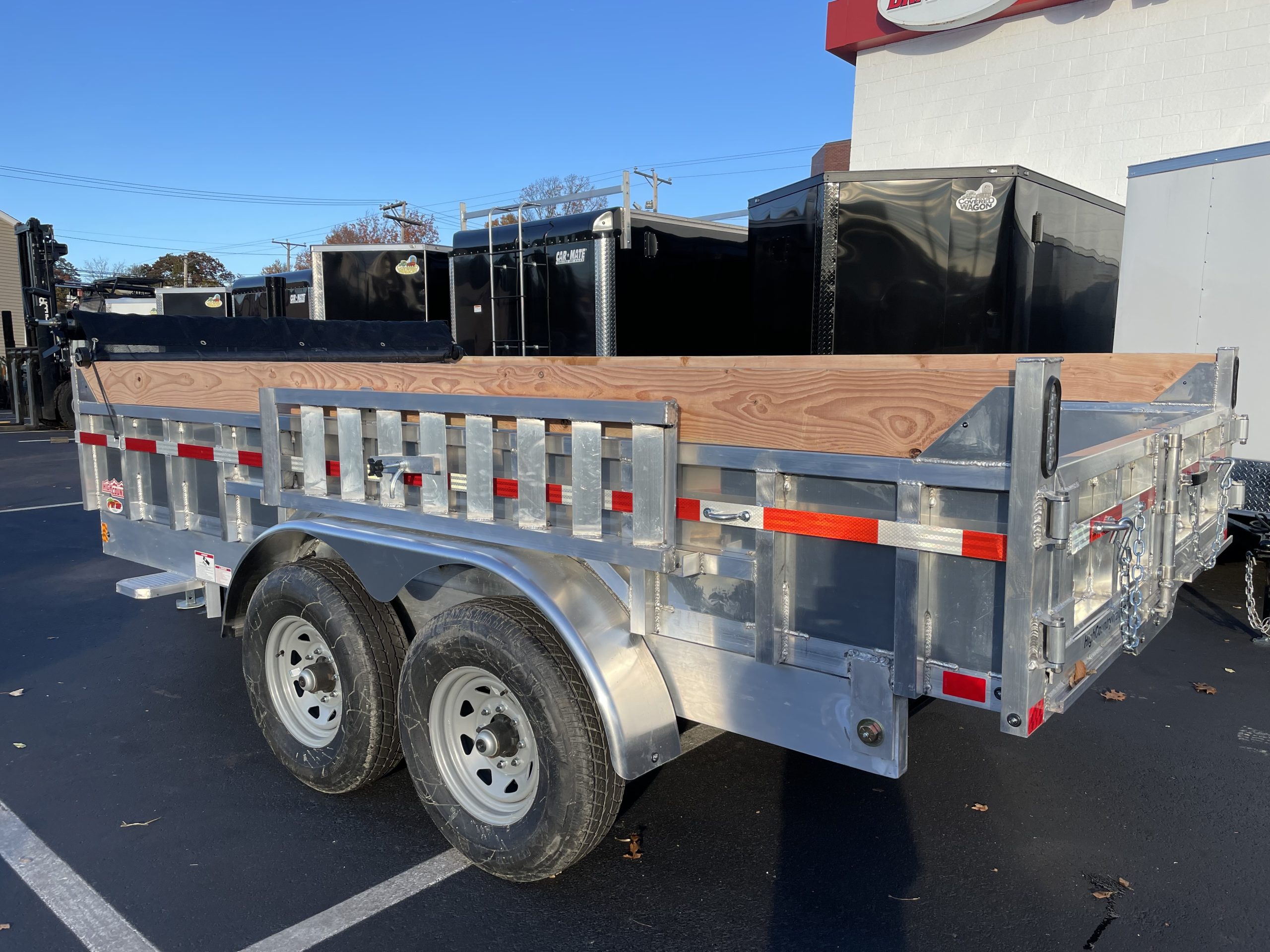 Dump Trailer 7'x14' Aluminum High Country - Telescopic Cylinder - Ramps - 14k GVWR