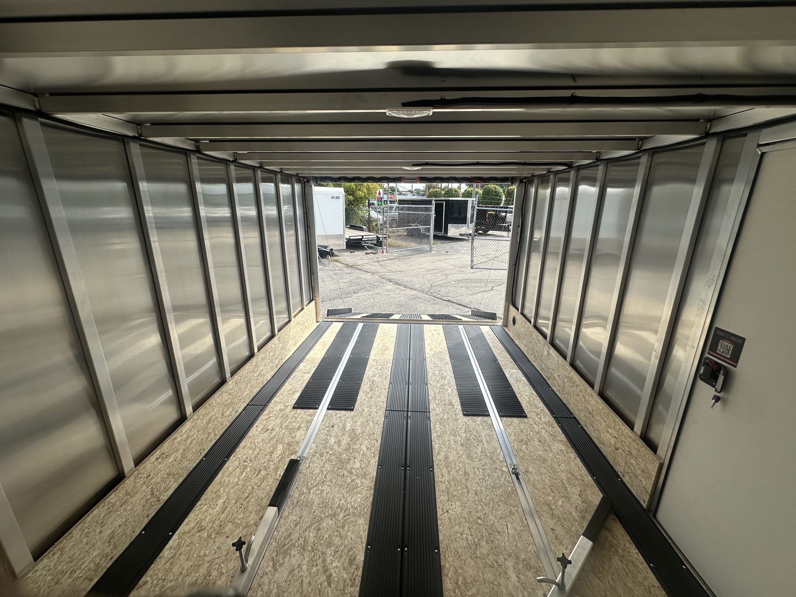 101"X12' Multi-Sport Durabull Snowmobile Trailer with Ski Glides and Track Mats