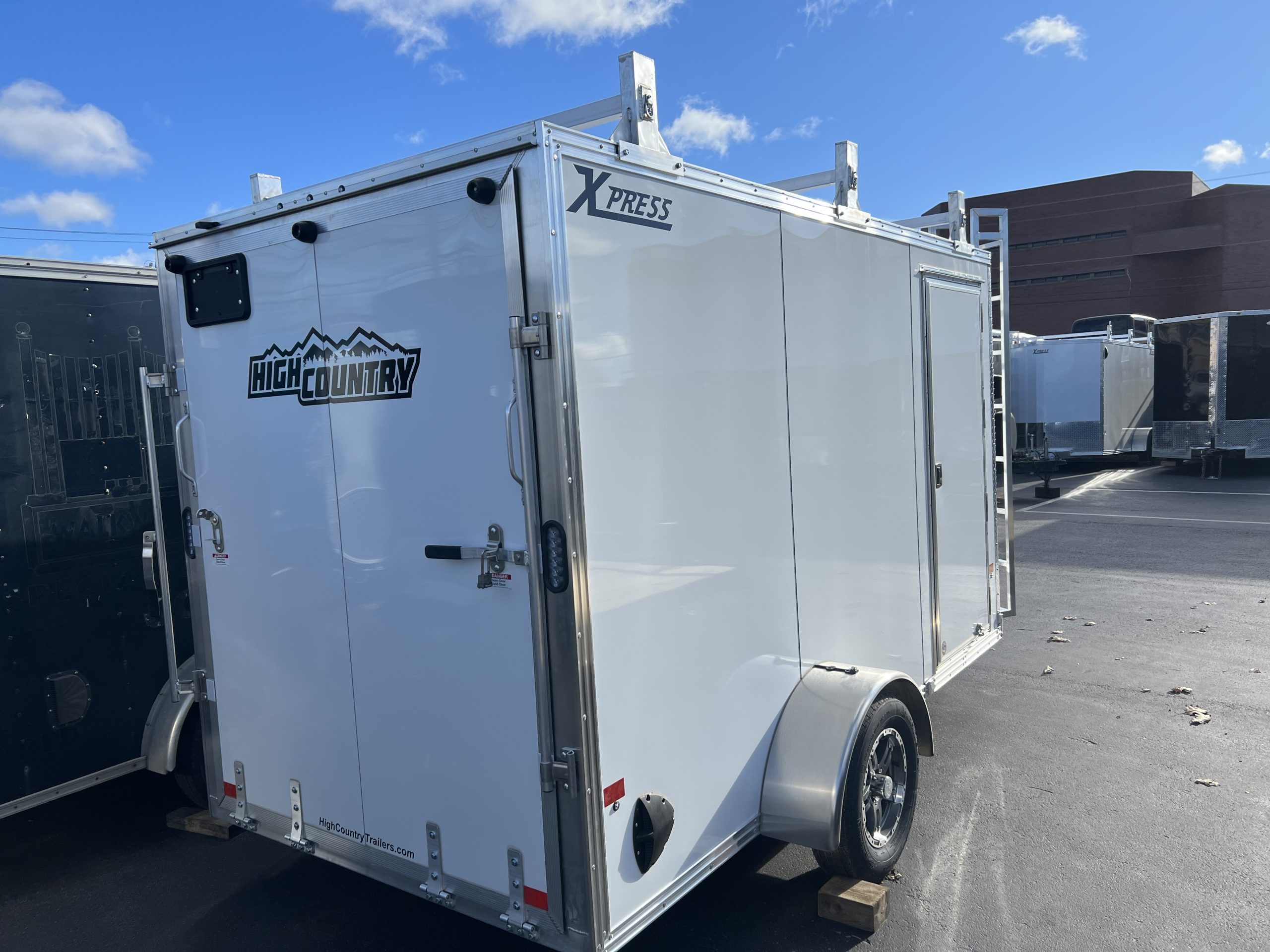 HIGH COUNTRY XPRESS 6X12SA WHITE ENCLOSED CONTRACTOR TRAILER