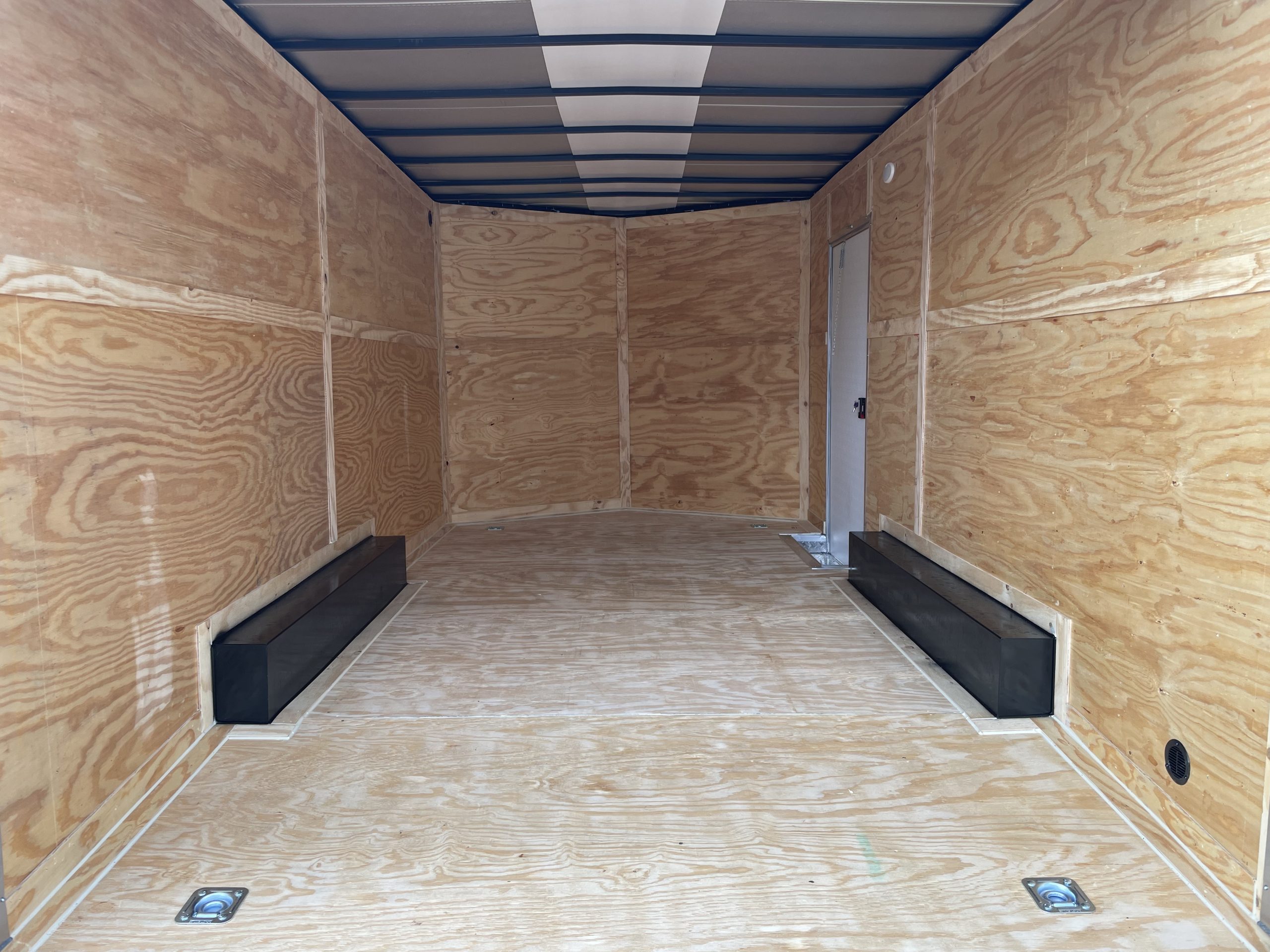 Enclosed Car Hauler Trailer 8.5'x16'+2'V Black Xtreme Cargo 7' Interior Height