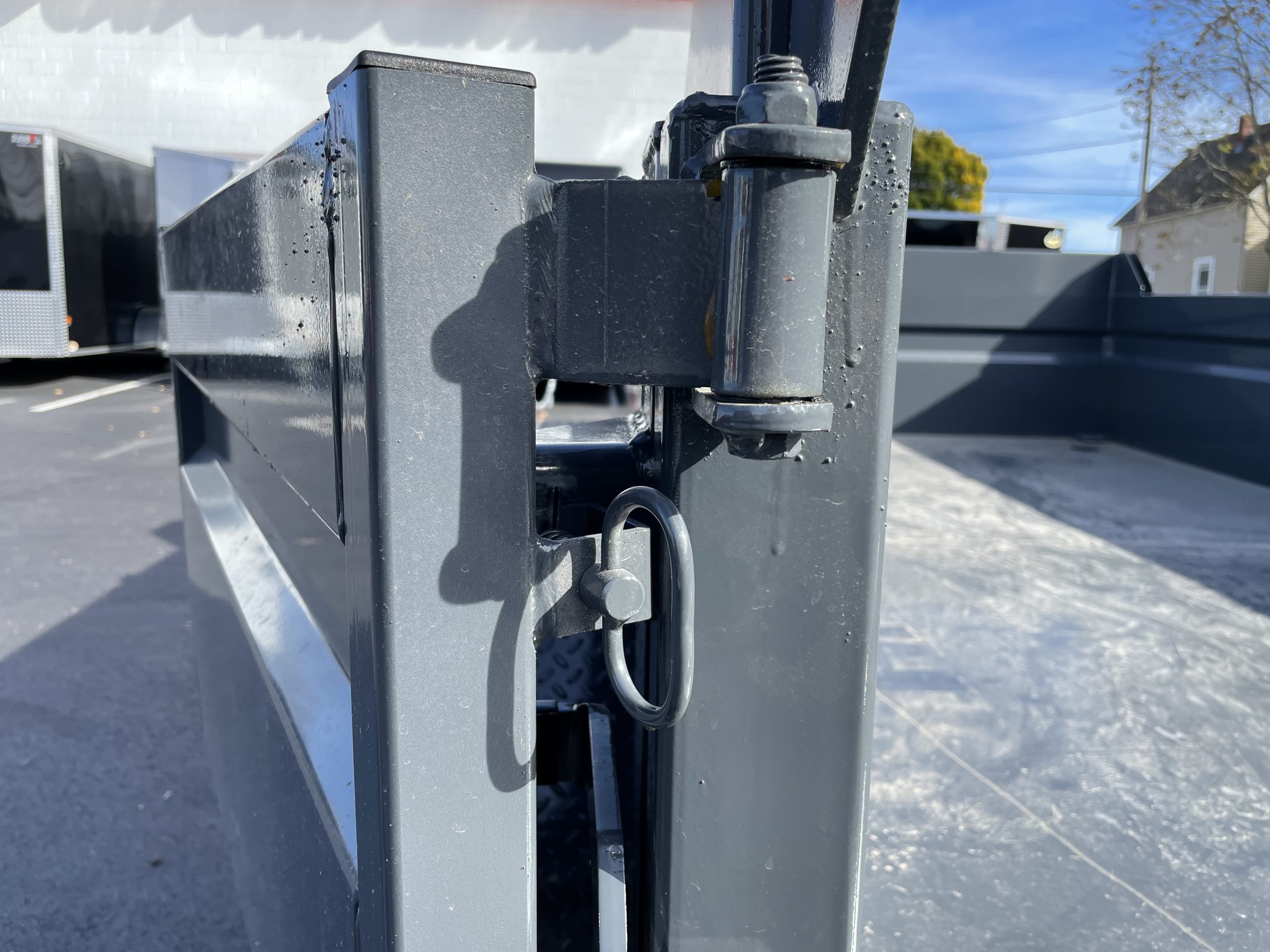 Dump Trailer 81.5"x12' Charcoal Moritz - Scissors Hoist - Ramps - 12k GVWR