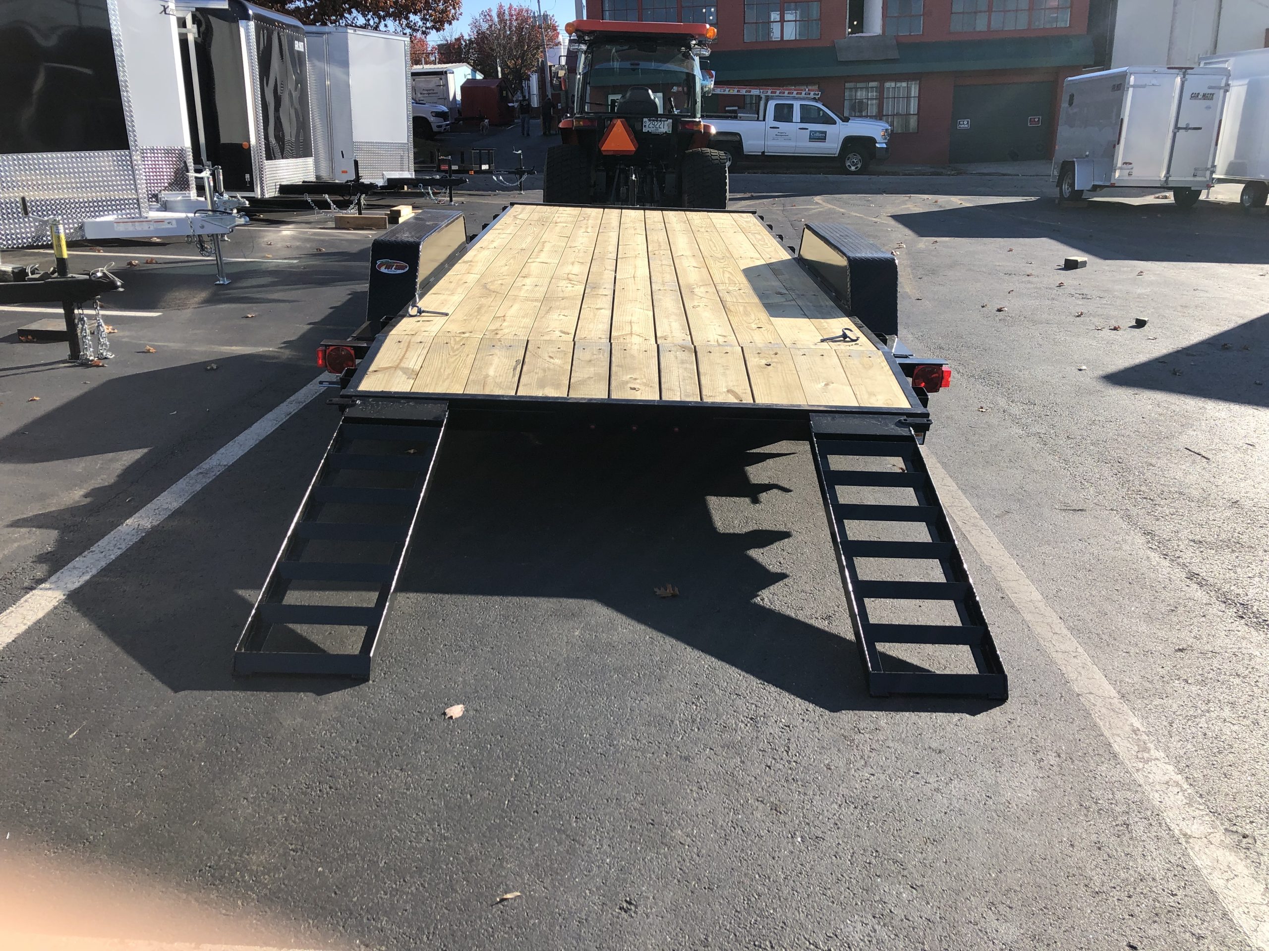 Open Car Hauler Trailer 7'x18' Quality 7k Gvwr