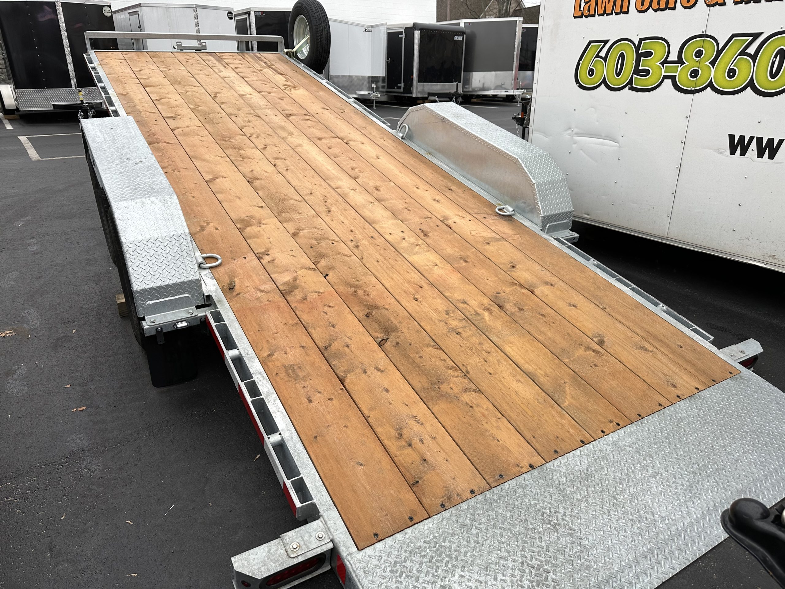 Equipment Trailer 80"x20' Galvalized Full Power Tilt