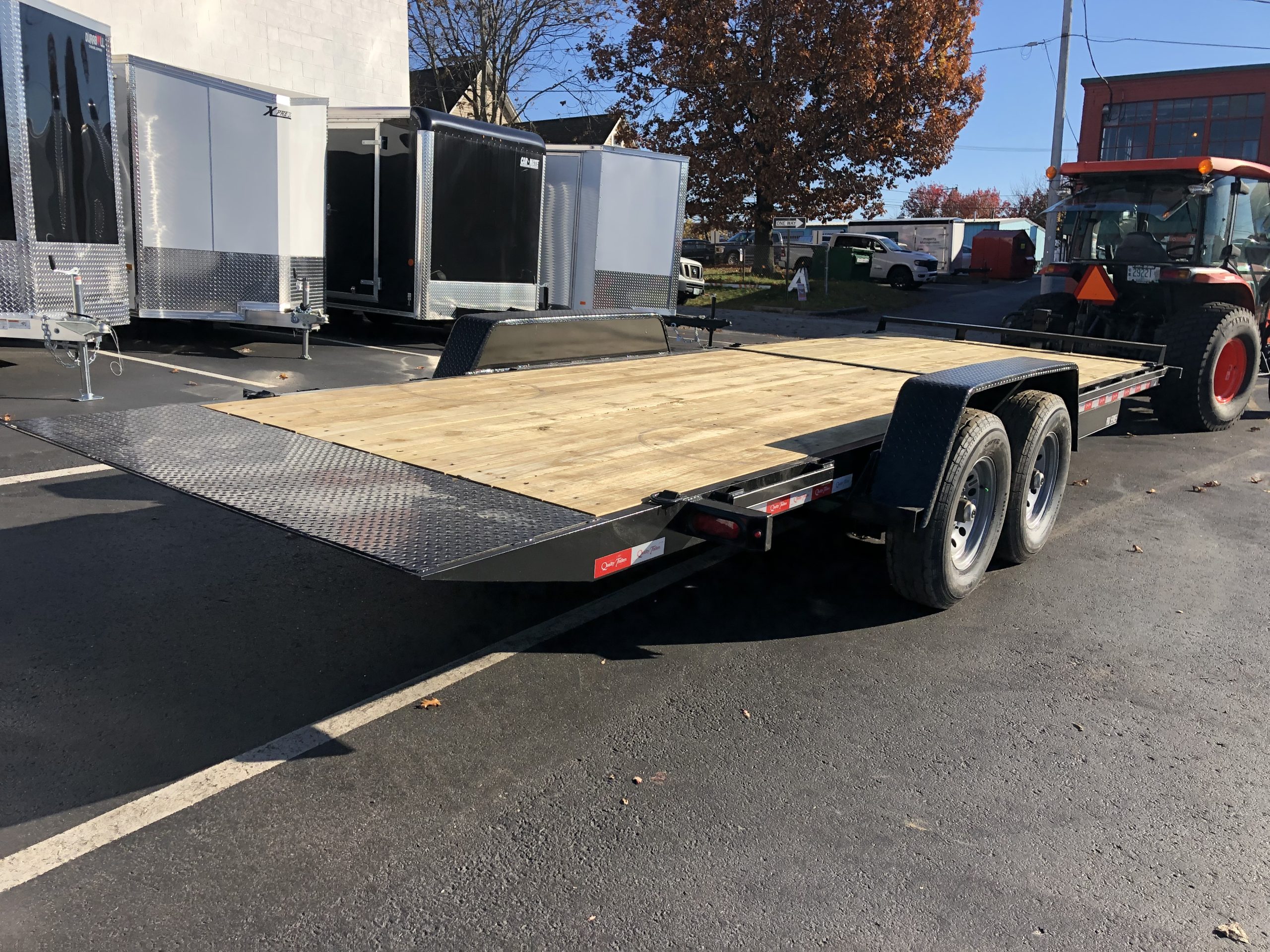 Quality Tilt Trailer 81"x22' 15k Black Equipment Trailer