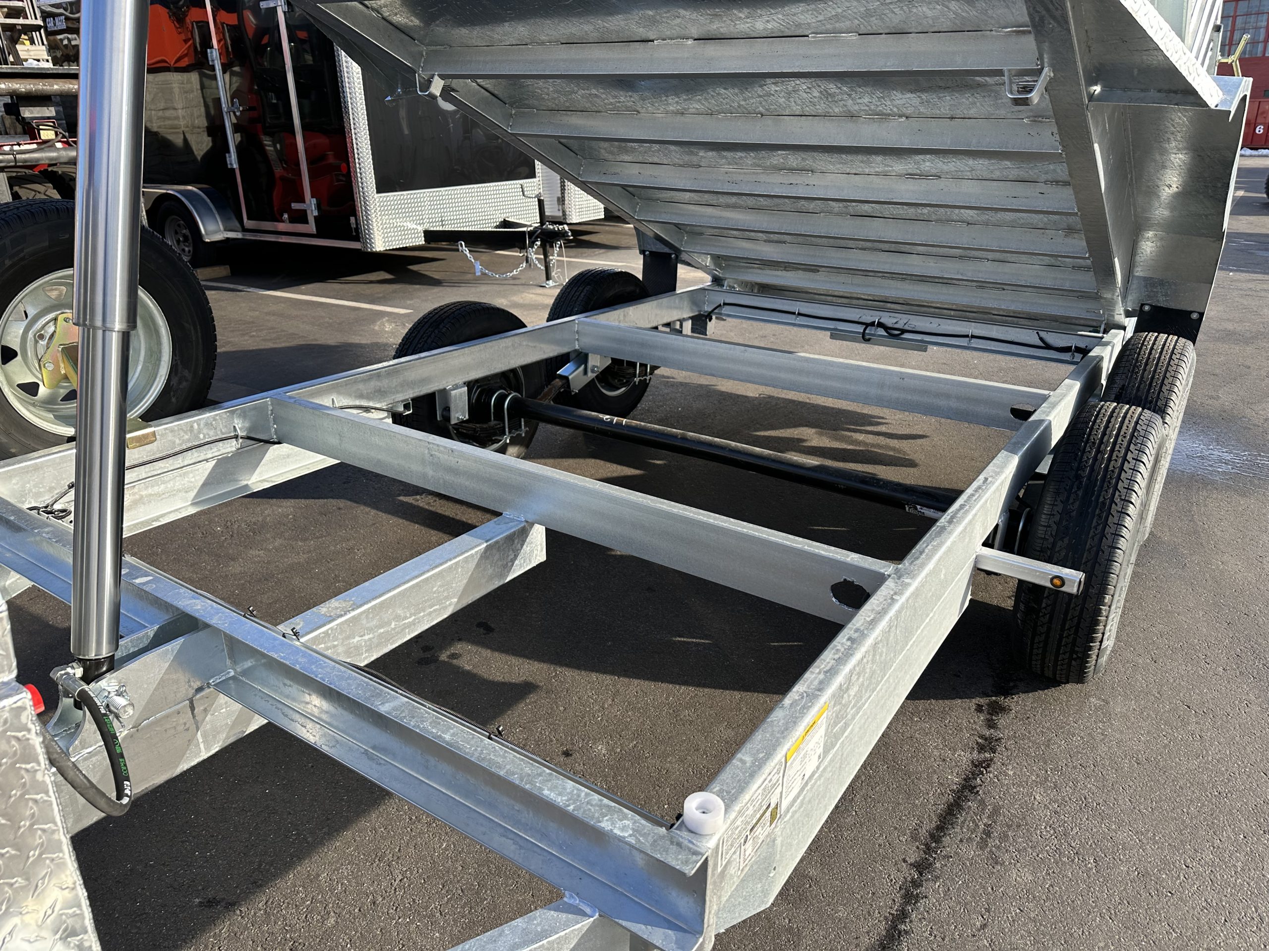 Dump Trailer 6'x12' Galvanized K-Trail 9990Gvwr