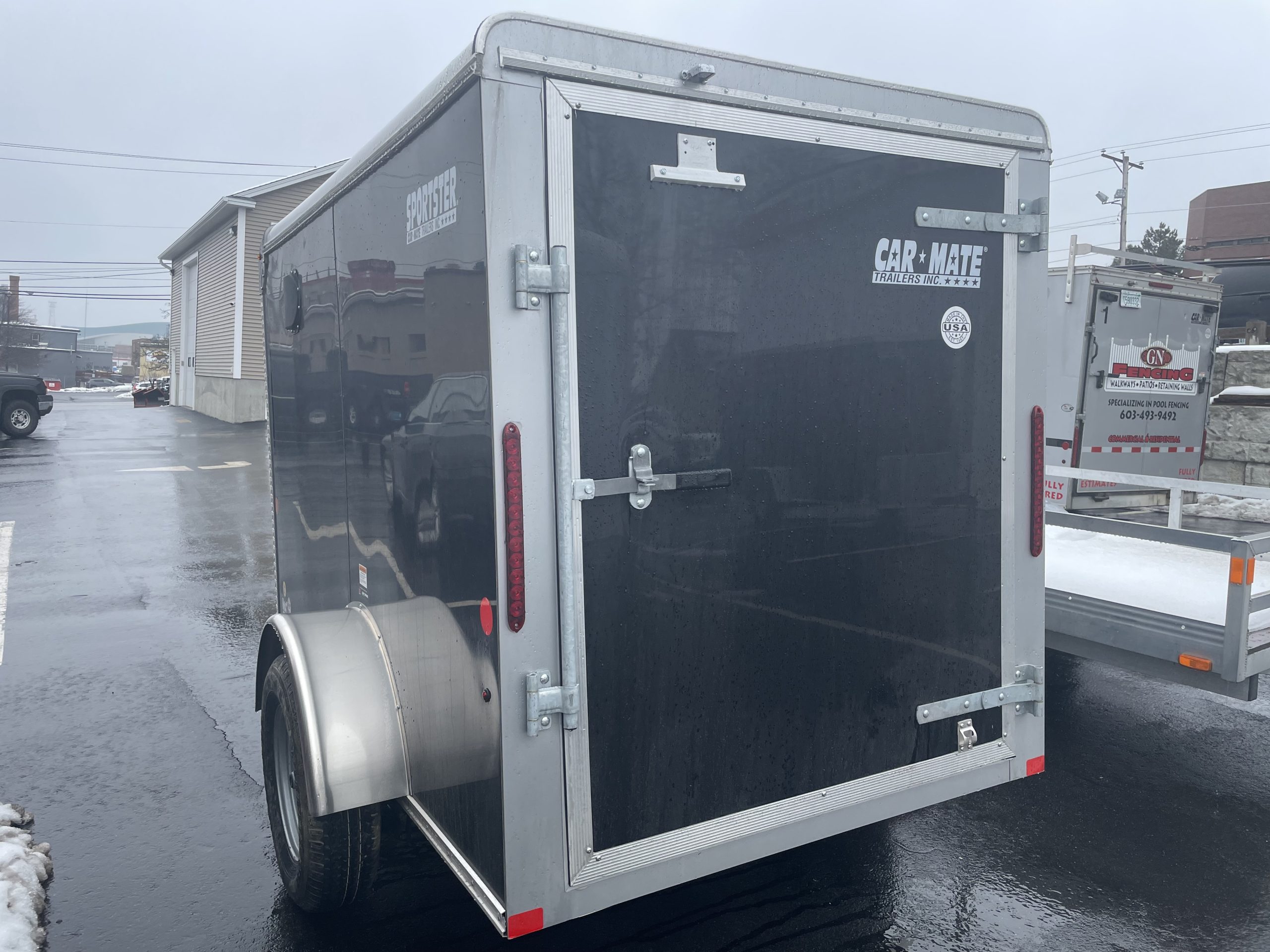 Enclosed Cargo Trailer 5'x8' BLACK BARN Car Mate Sportster