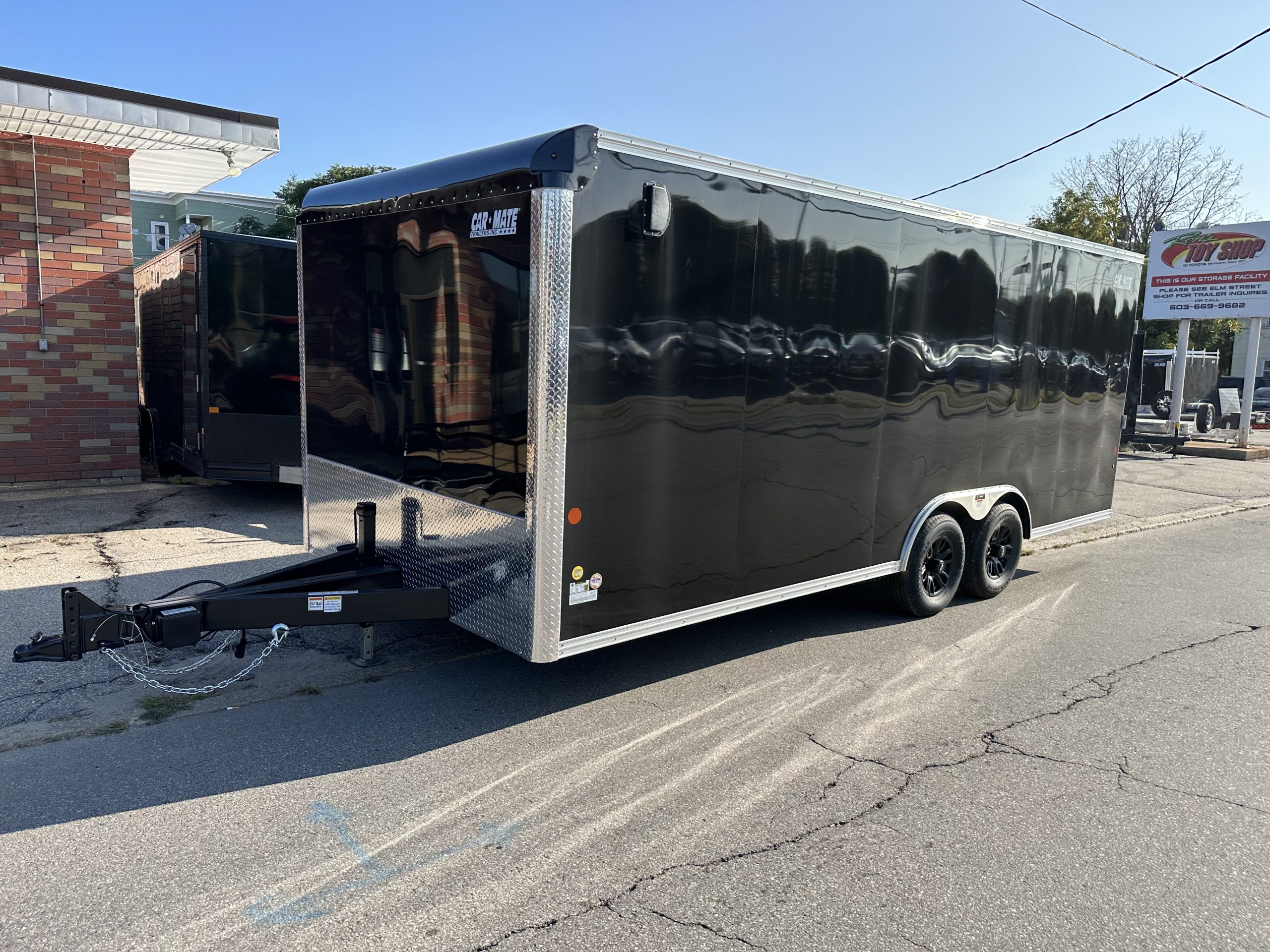 Enclosed Car Hauler Trailer 8.5'x20' BLACK Car Mate Custom 9990 Gvwr