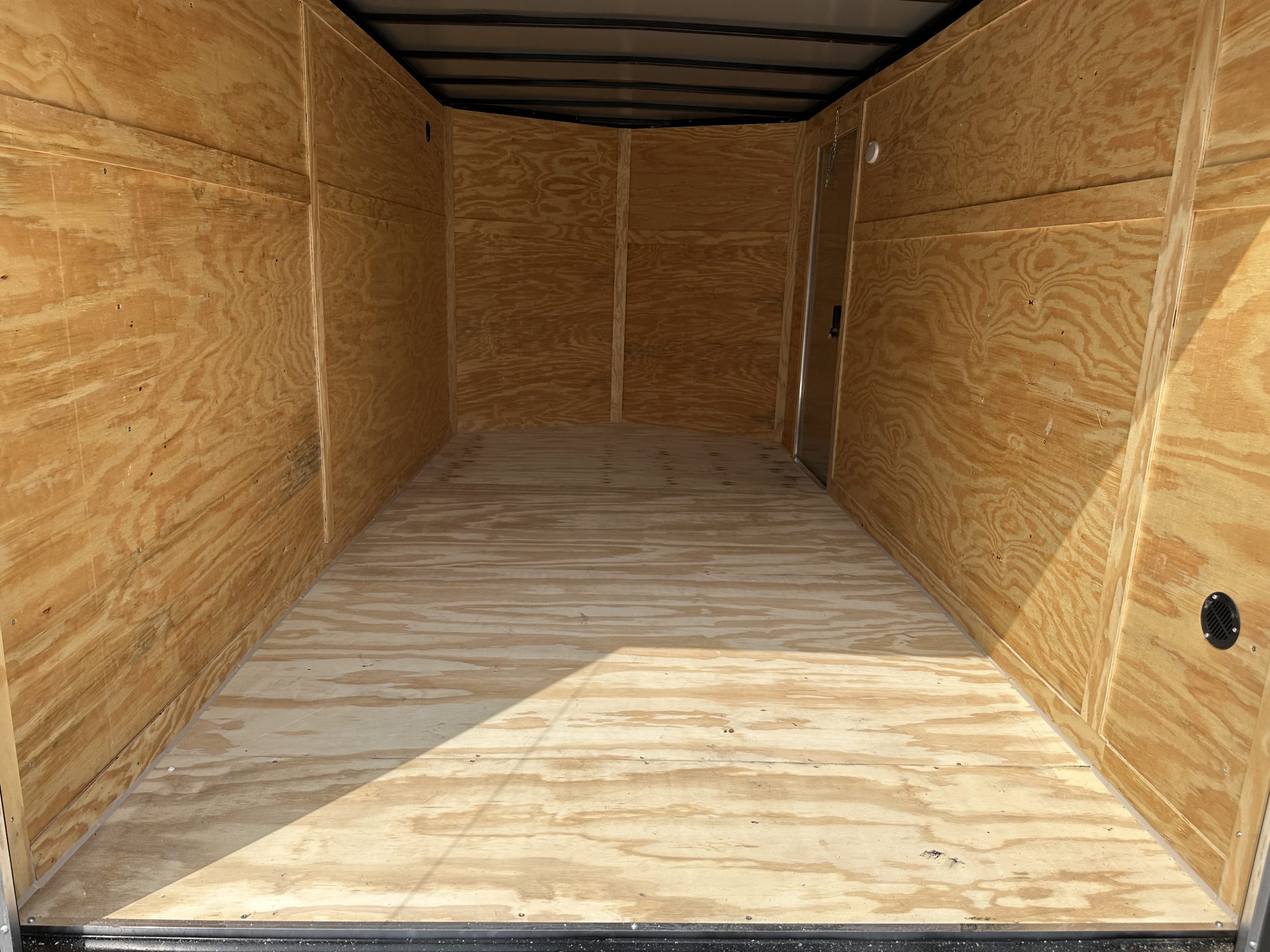 Best Enclosed Cargo Trailer 7'x14' Charcoal Barn Door Dual Axle
