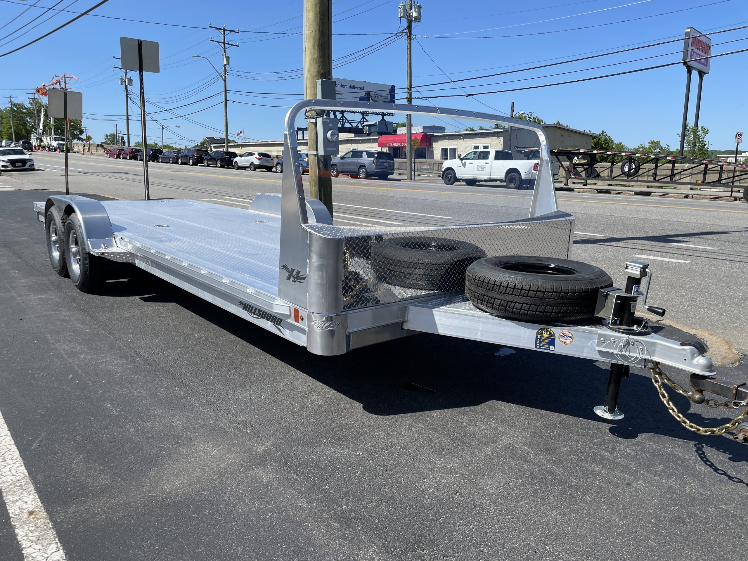 Hillsboro AOCT5.2K-22 2R F/G Open Aluminum Car Hauler 22' 9990 Gvwr