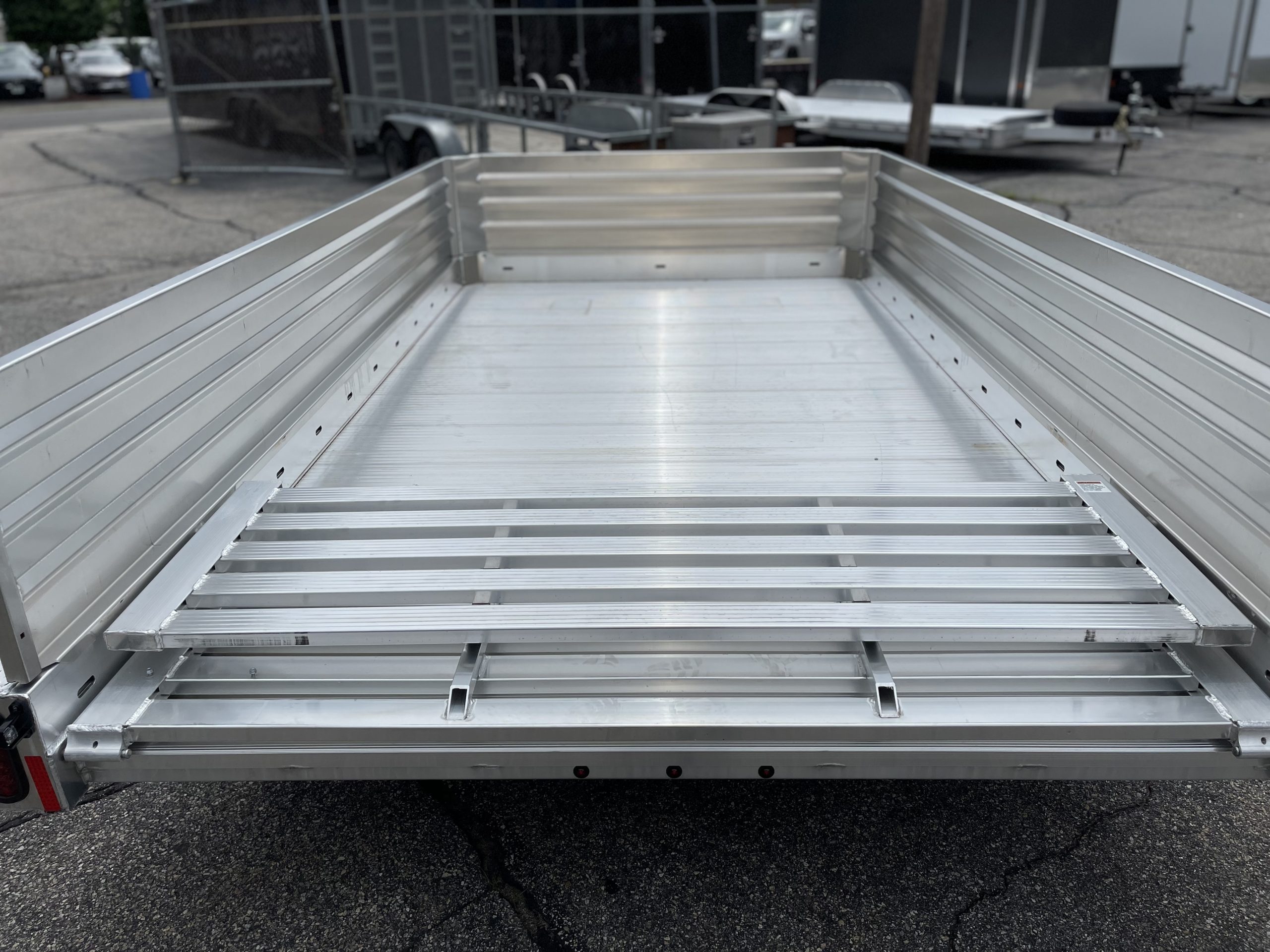 Hillsboro AU78X12AL Open Aluminum Utility Trailer F/G 78"x12'