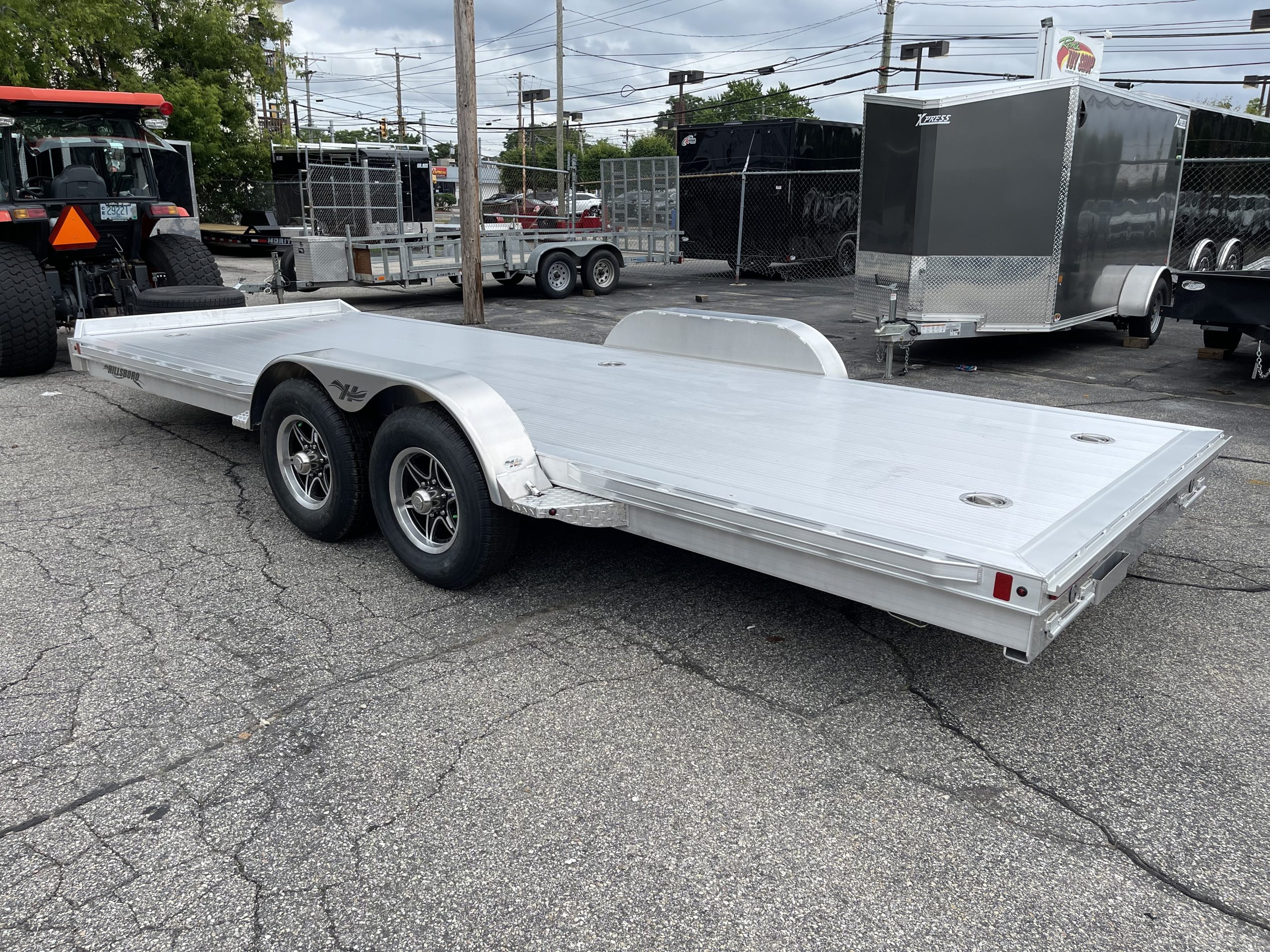 Hillsboro AOCT5.2K-20 2R F/G Open Aluminum Car Hauler 20' 9990 Gvwr