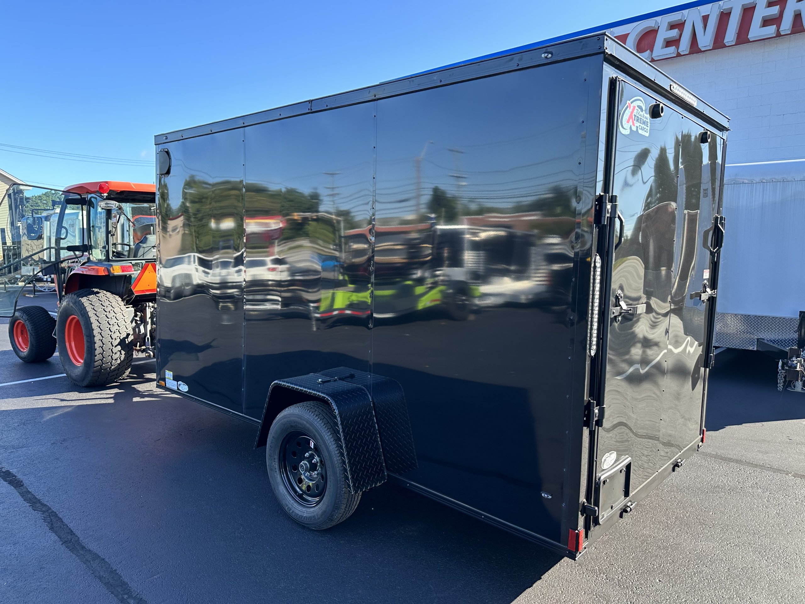 Enclosed Cargo Trailer 6'x12 BLACK-OUT RAMP Xtreme Cargo Single Axle