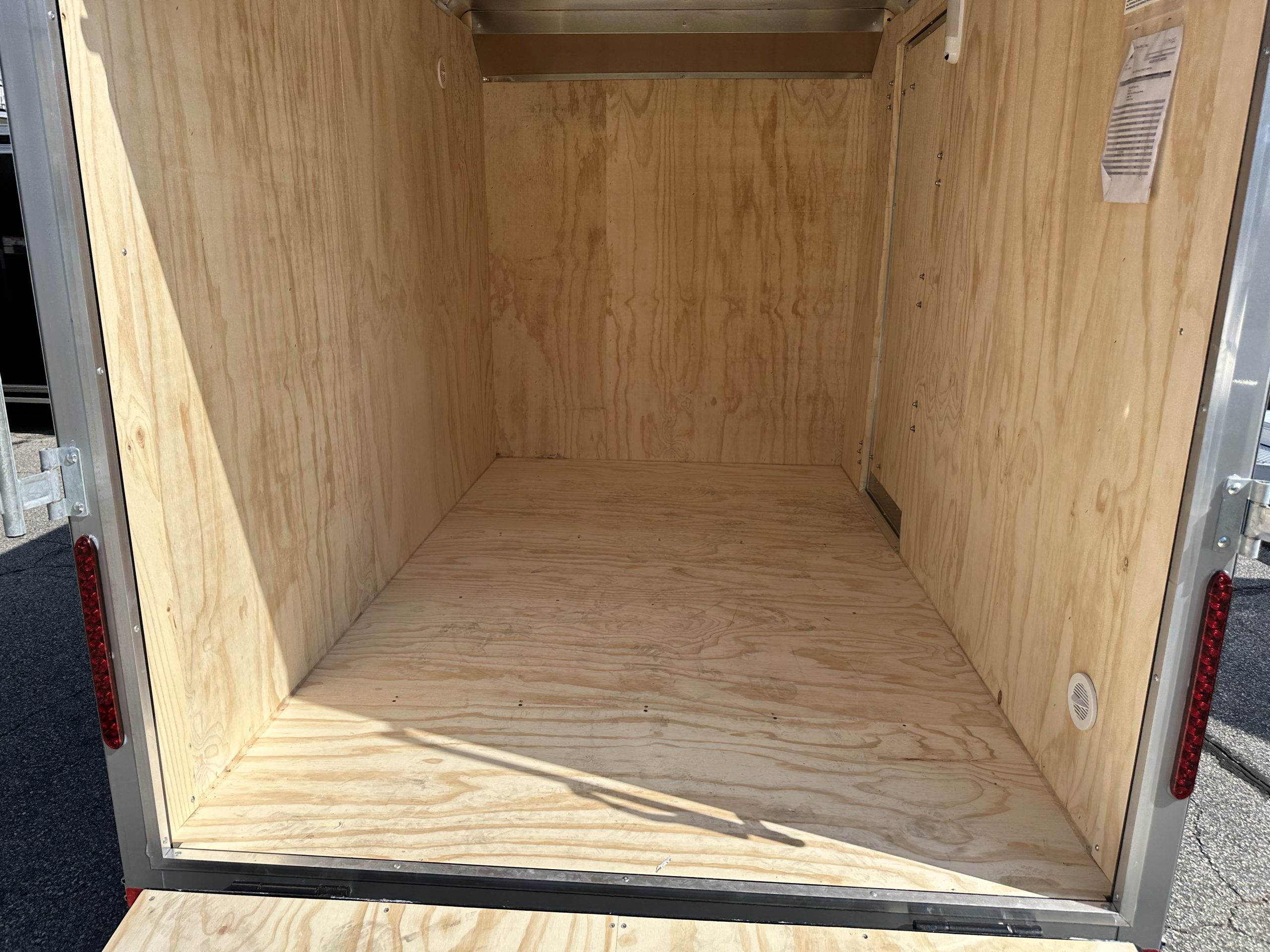 Enclosed Cargo Trailer 6'x10' Charcoal RAMP Car Mate