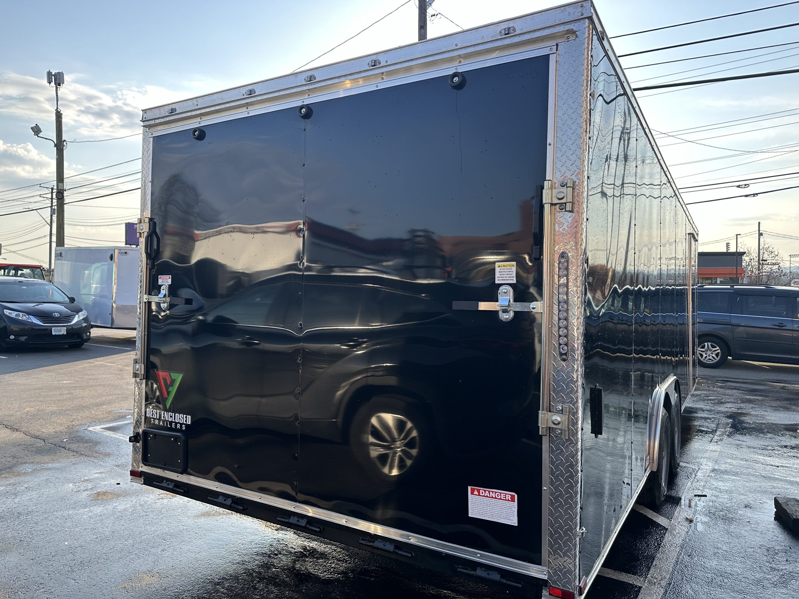 Best Enclosed Car Trailer 8.5'x24' 10k Ramp Door 6'6" Interior Height