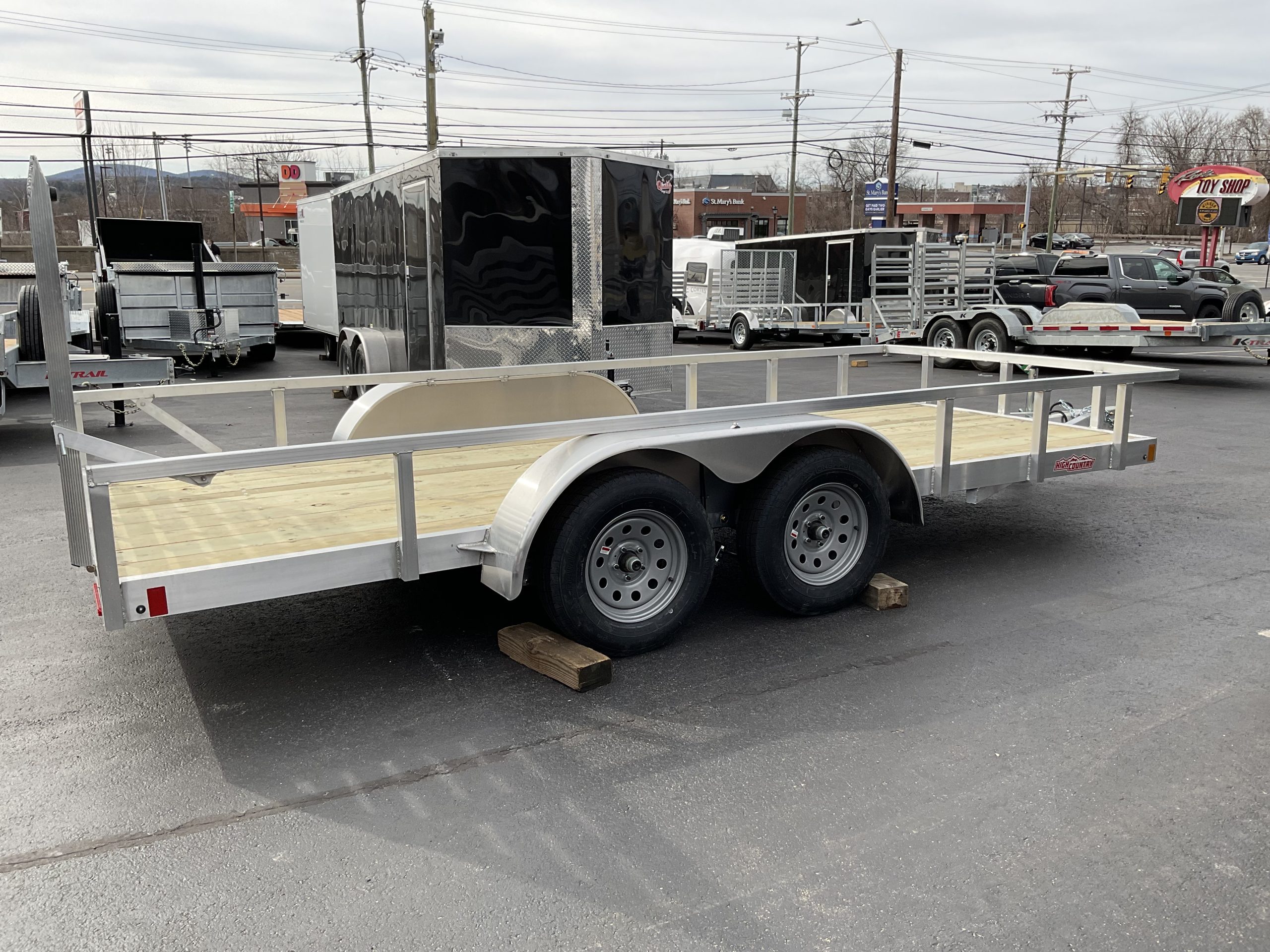 High Country Aluminum Landscape Utility Trailer 6.5'x16' Tandem axle